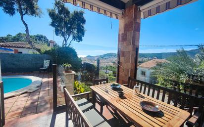 Terrassa de Casa o xalet en venda en Sant Feliu de Guíxols amb Aire condicionat, Terrassa i Piscina