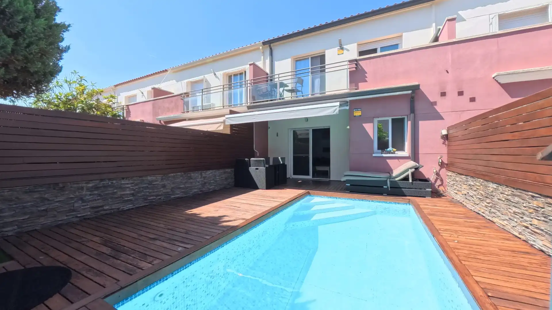 Swimming pool of Detached homes for sale in Cubelles  with Air Conditioner, Heating and Private garden