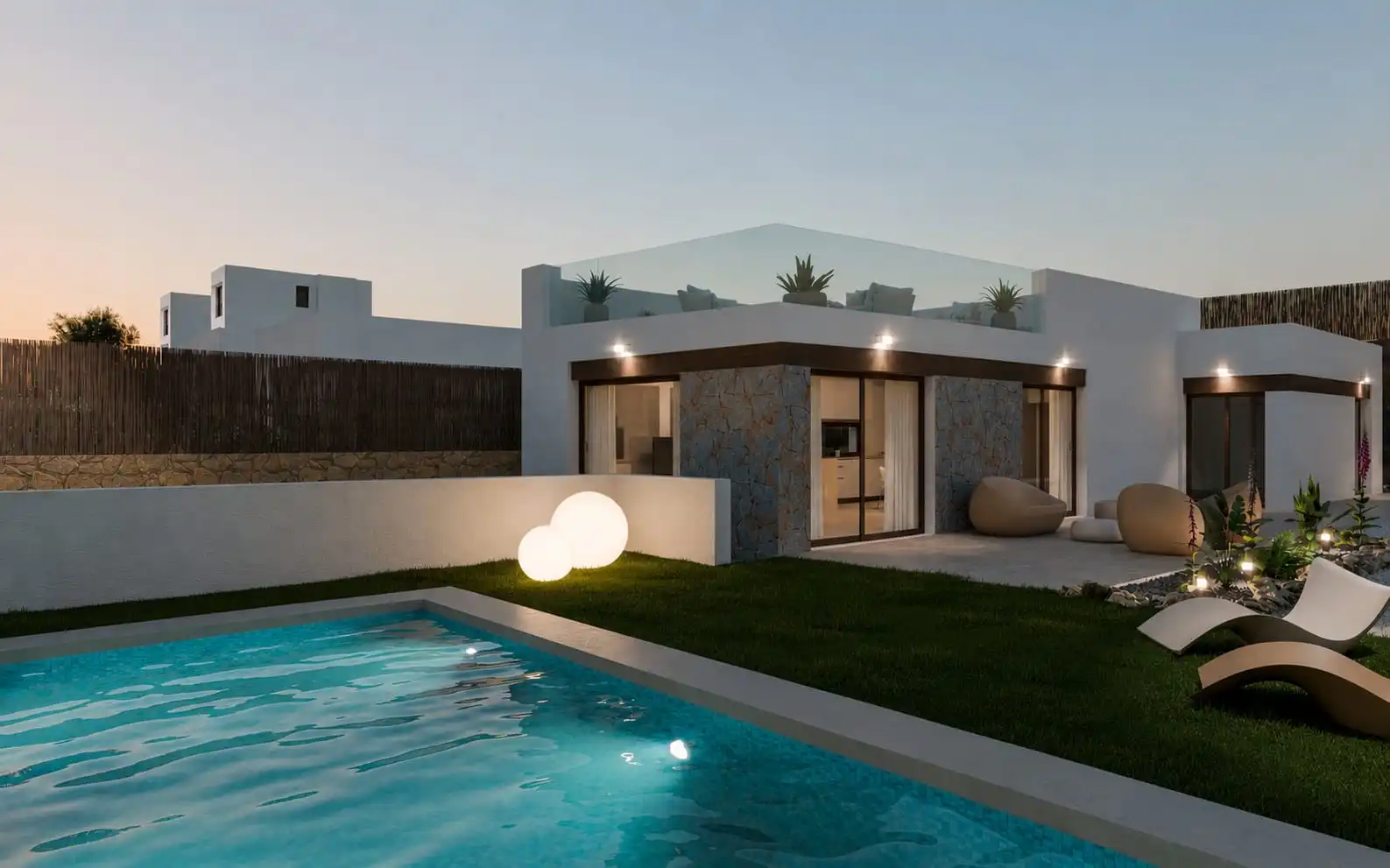 Xalet amb piscina en venda a Finestrat Pueblo