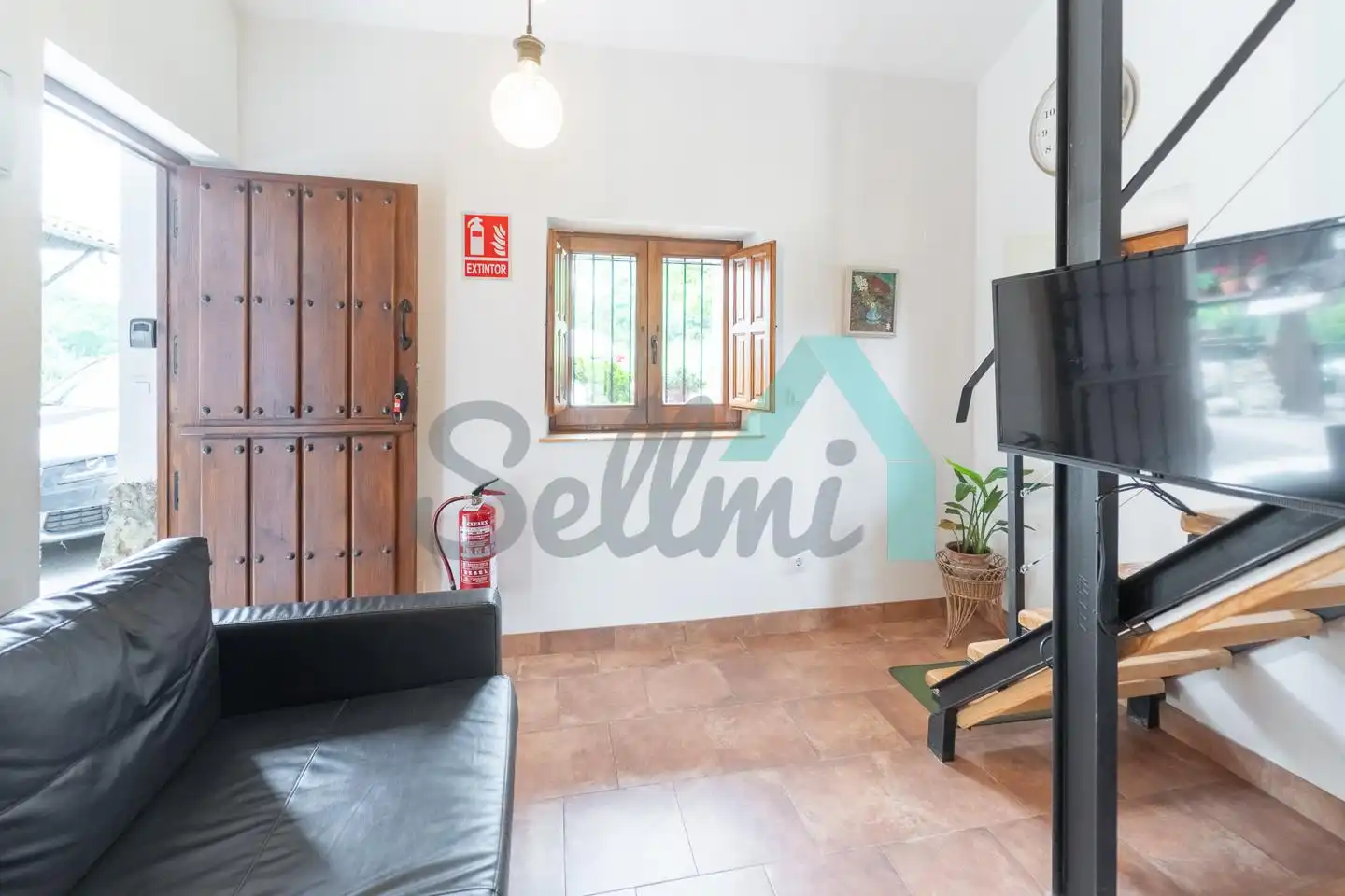 Sala de estar de Casa adosada de alquiler en Oviedo  con Jardín privado, Parquet y Terraza
