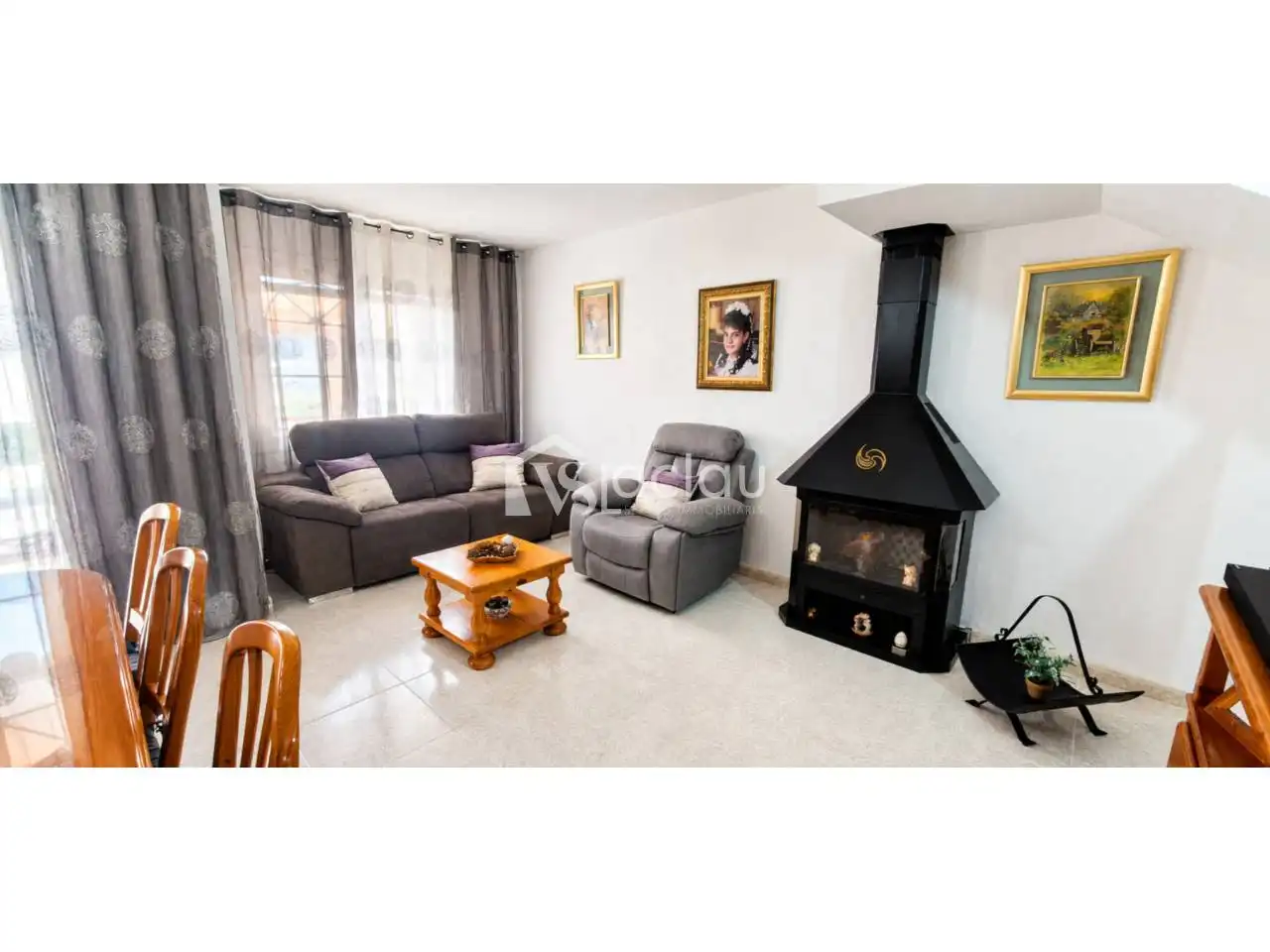 Living room of Houses for sale in Olesa de Montserrat  with Heating, Private garden and Terrace