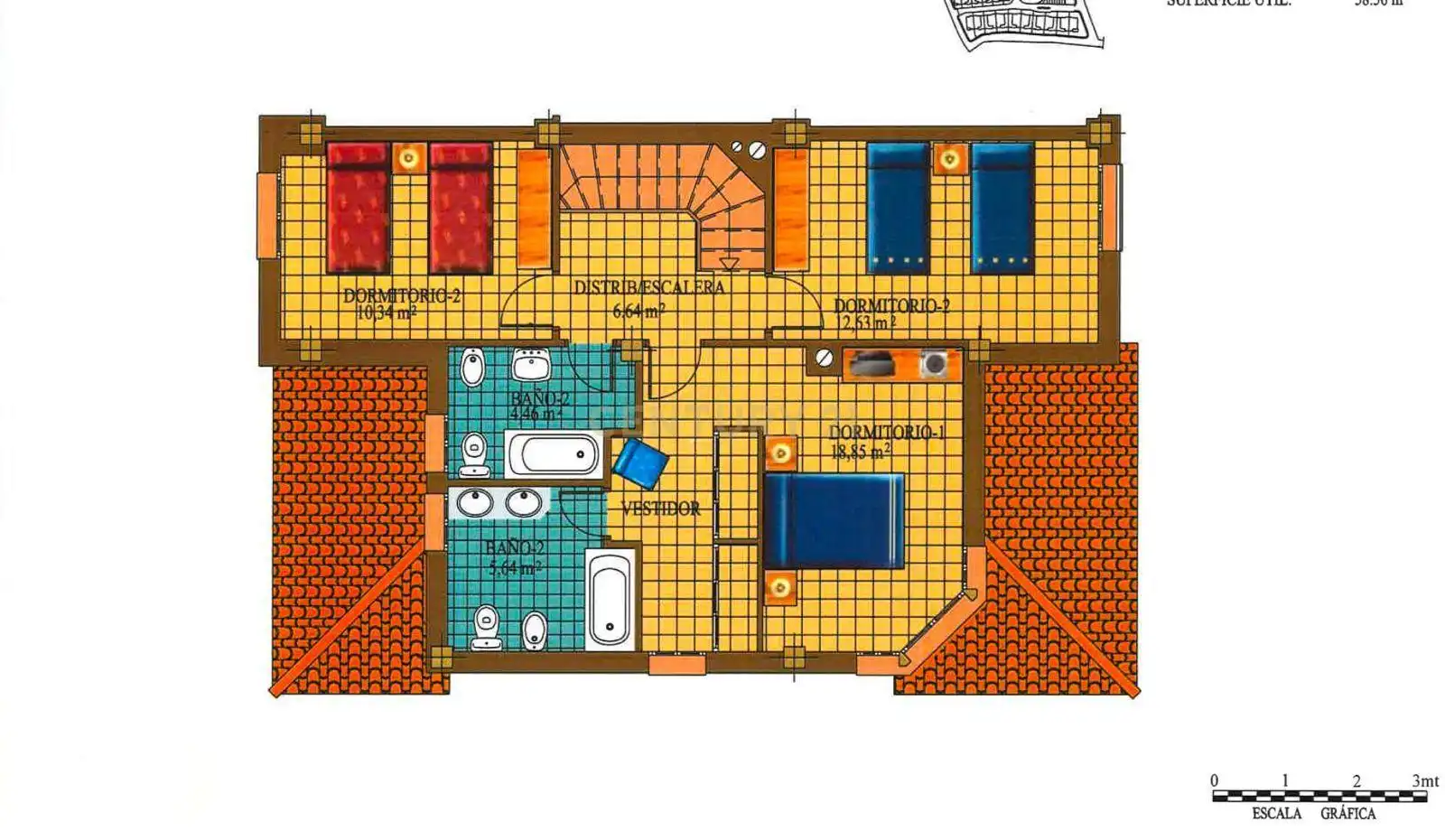 Casa adosada en venda en La Zubia amb Aire condicionat, Jardí privat i Traster