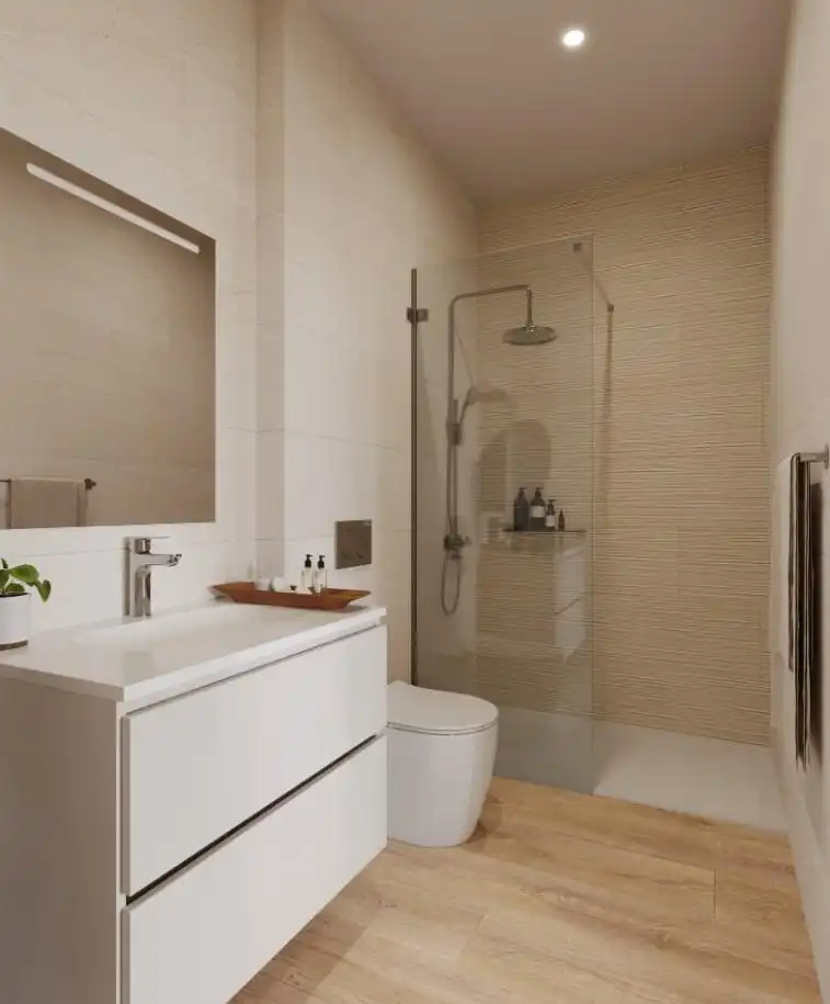 Baño de Apartamento en venta en Torrox con Calefacción, Jardín privado y Terraza