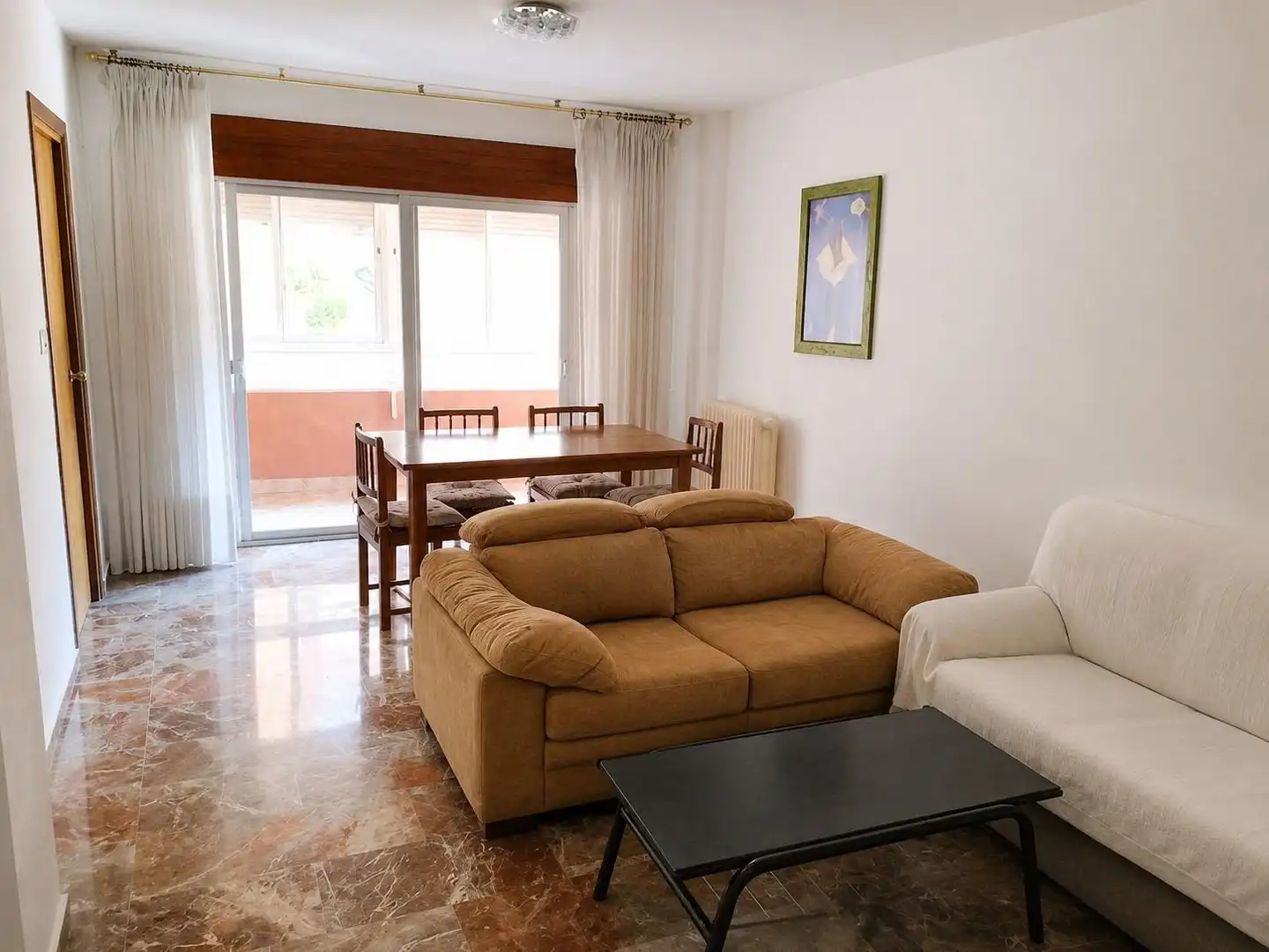Sala de estar de Piso de alquiler en Granada con Terraza y Amueblado