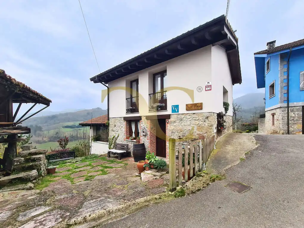 Vista exterior de Casa o xalet en venda en Cangas de Onís amb Calefacció, Jardí privat i Terrassa
