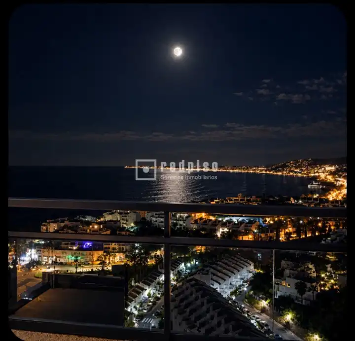 Exterior view of Flat for rent in Benalmádena  with Air Conditioner, Private garden and Terrace