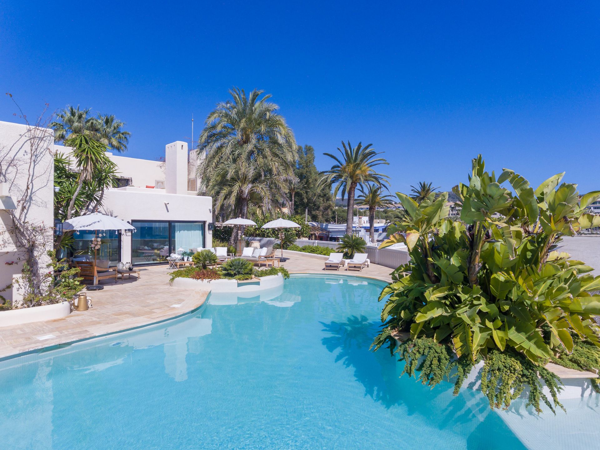 Swimming pool of House or chalet for sale in Moraira  with Air Conditioner, Heating and Private garden