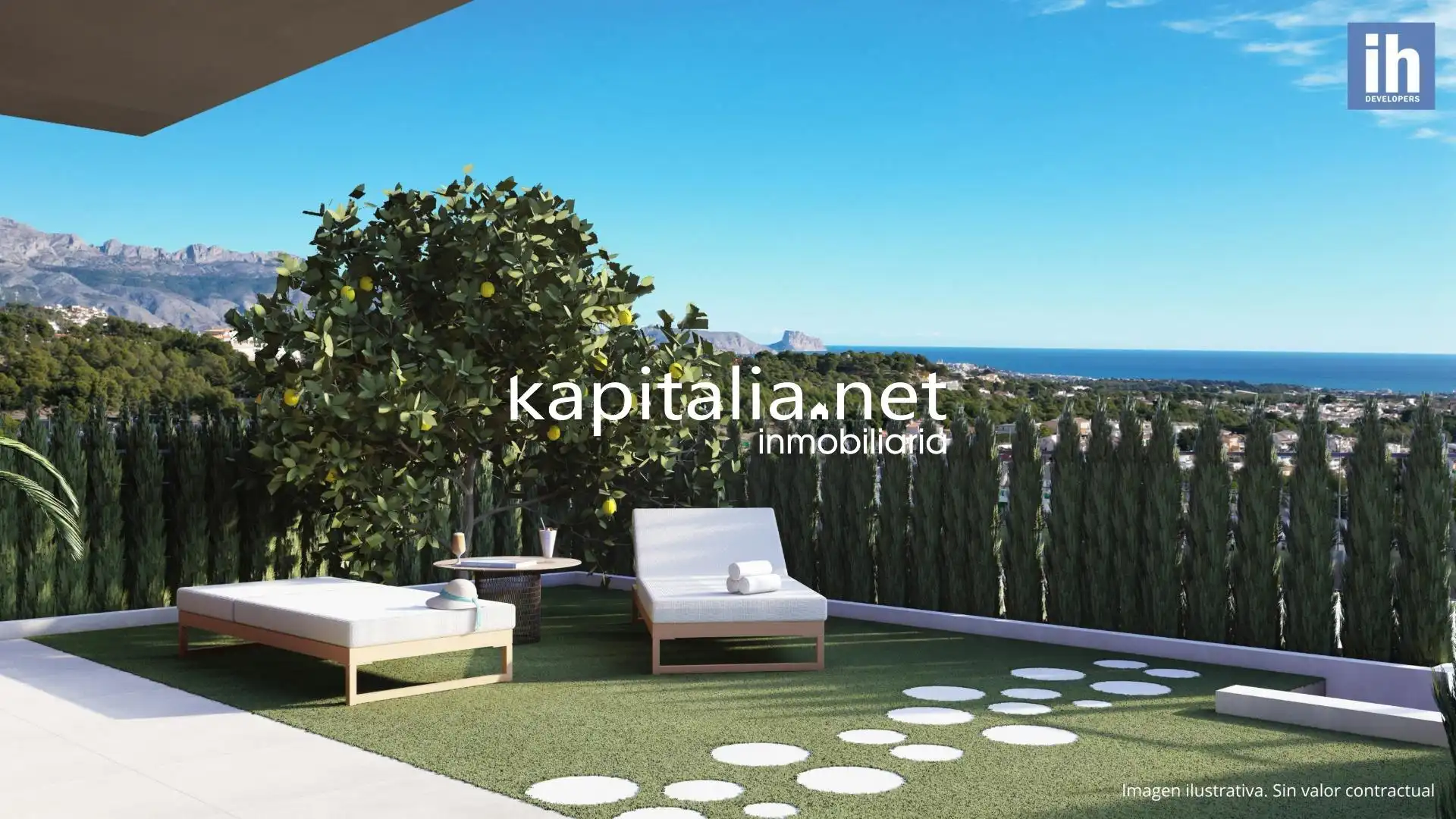 Terraza de Casa o chalet en venta en La Nucia con Aire acondicionado y Piscina comunitaria