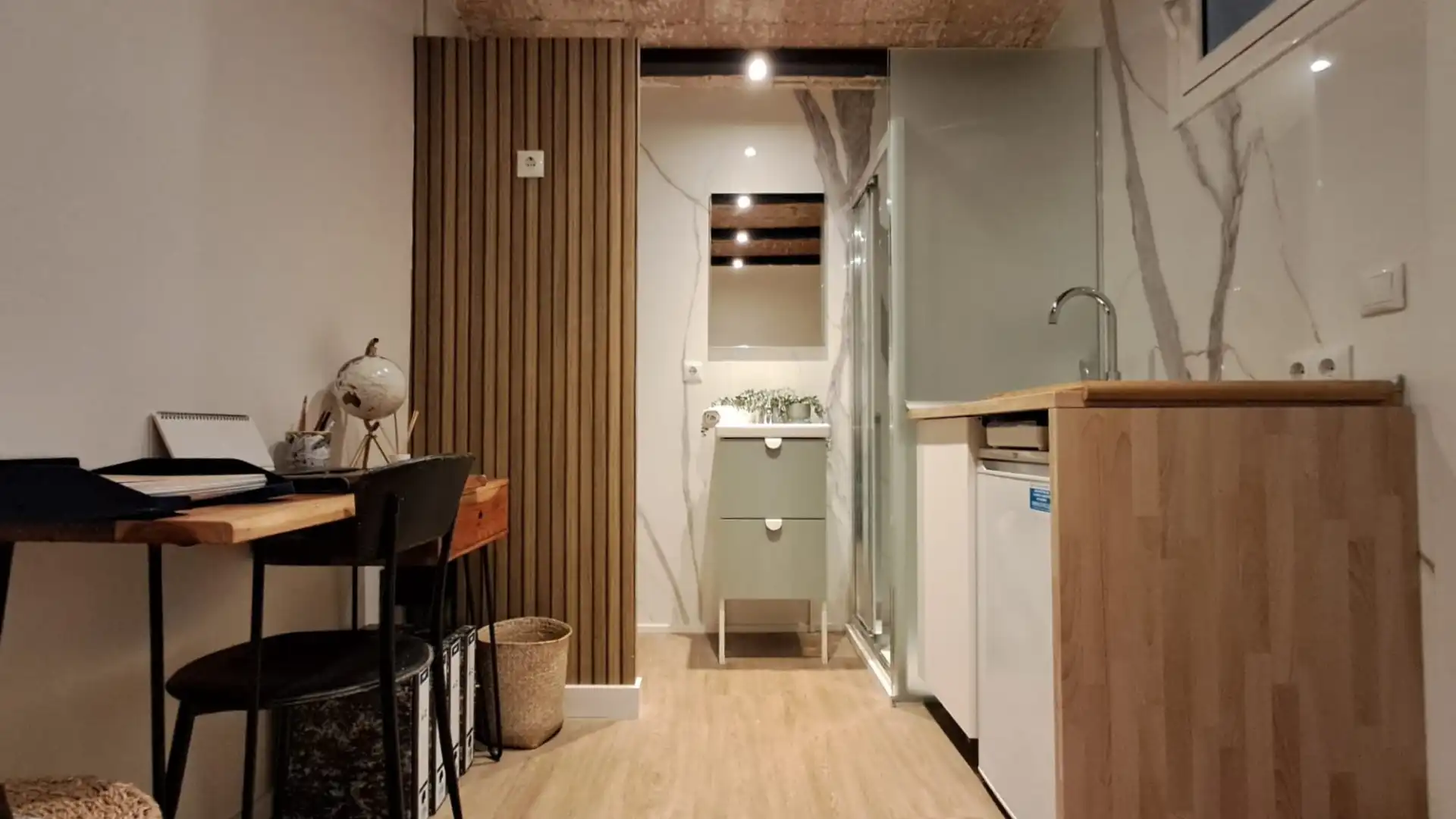 Cocina de Estudio en venta en  Barcelona Capital con Parquet y Amueblado