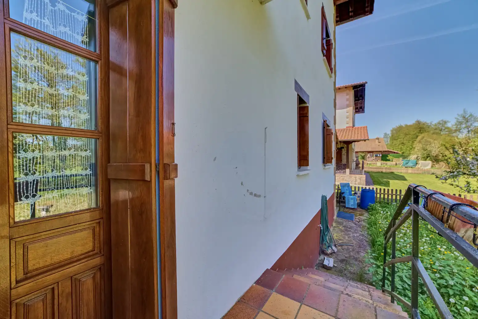 Vista exterior de Casa o xalet en venda en Ultzama amb Calefacció, Jardí privat i Terrassa