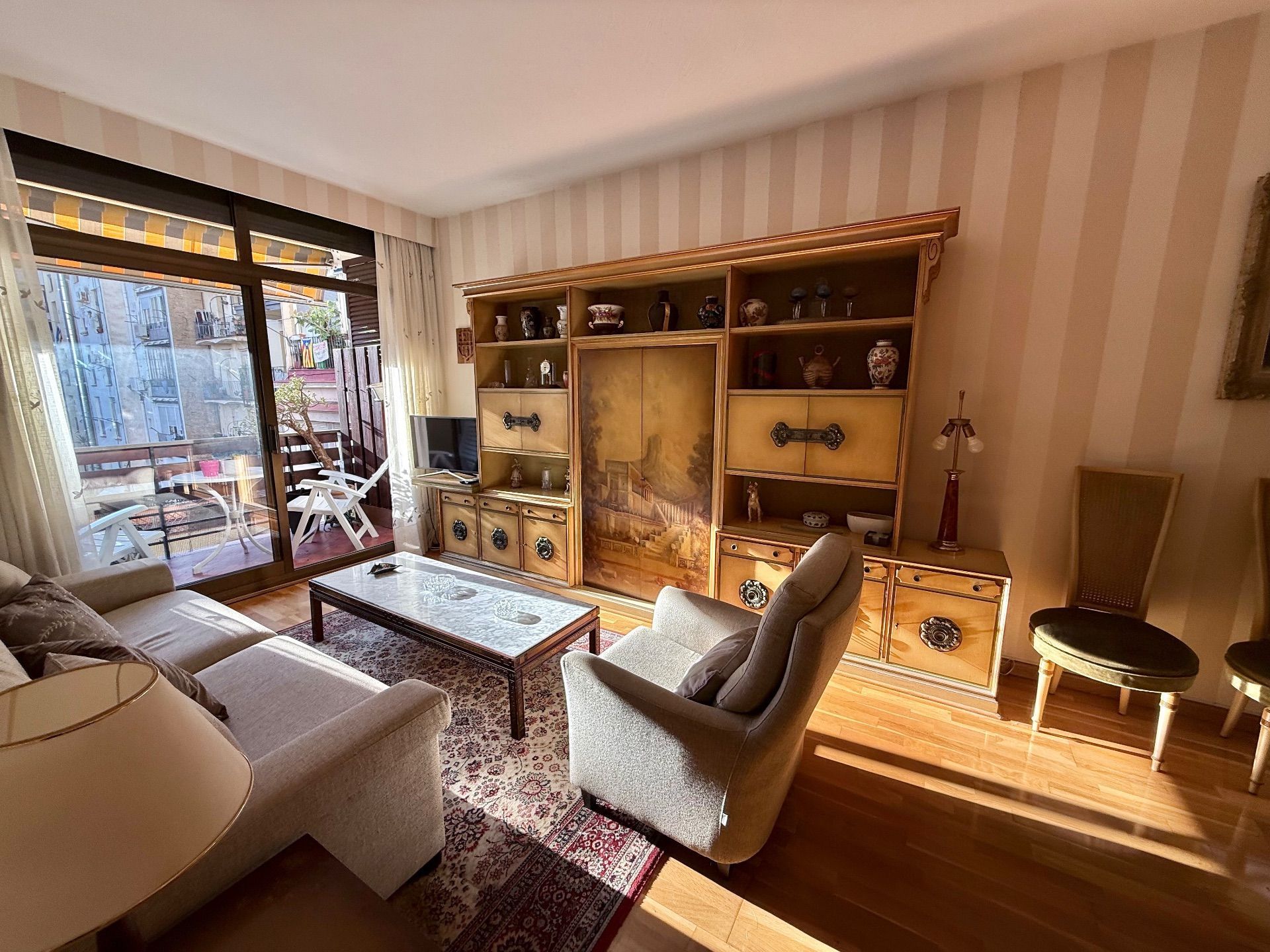 Sala d'estar de Pis en venda en  Barcelona Capital amb Terrassa