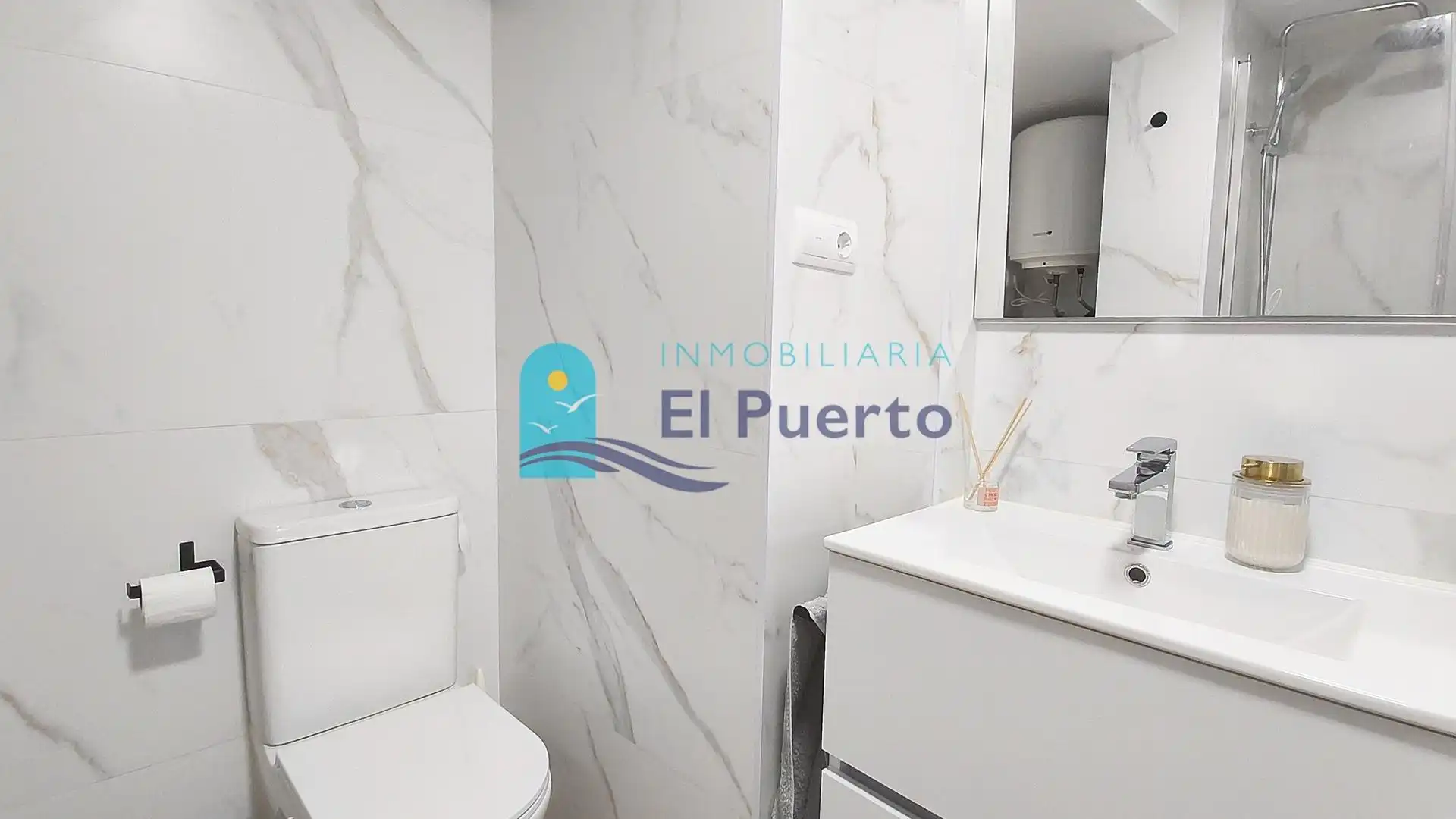 Baño de Apartamento en venta en Mazarrón con Aire acondicionado, Calefacción y Amueblado