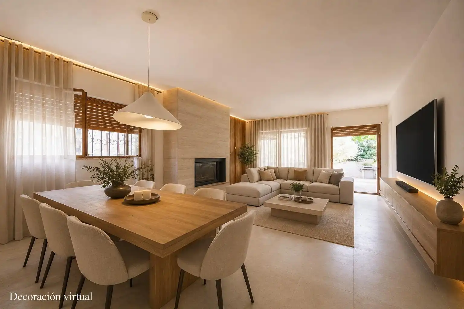 Living room of Houses for sale in Galapagar  with Heating, Private garden and Terrace
