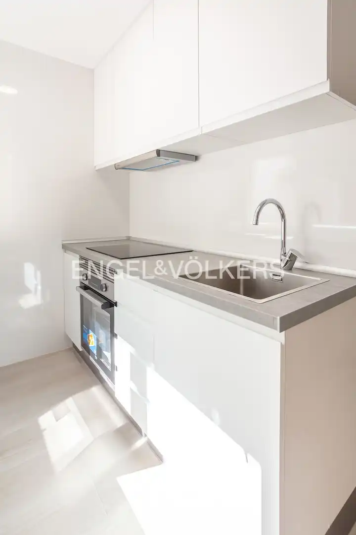 Cocina de Piso de alquiler en Madrid con Calefacción y Jardín privado
