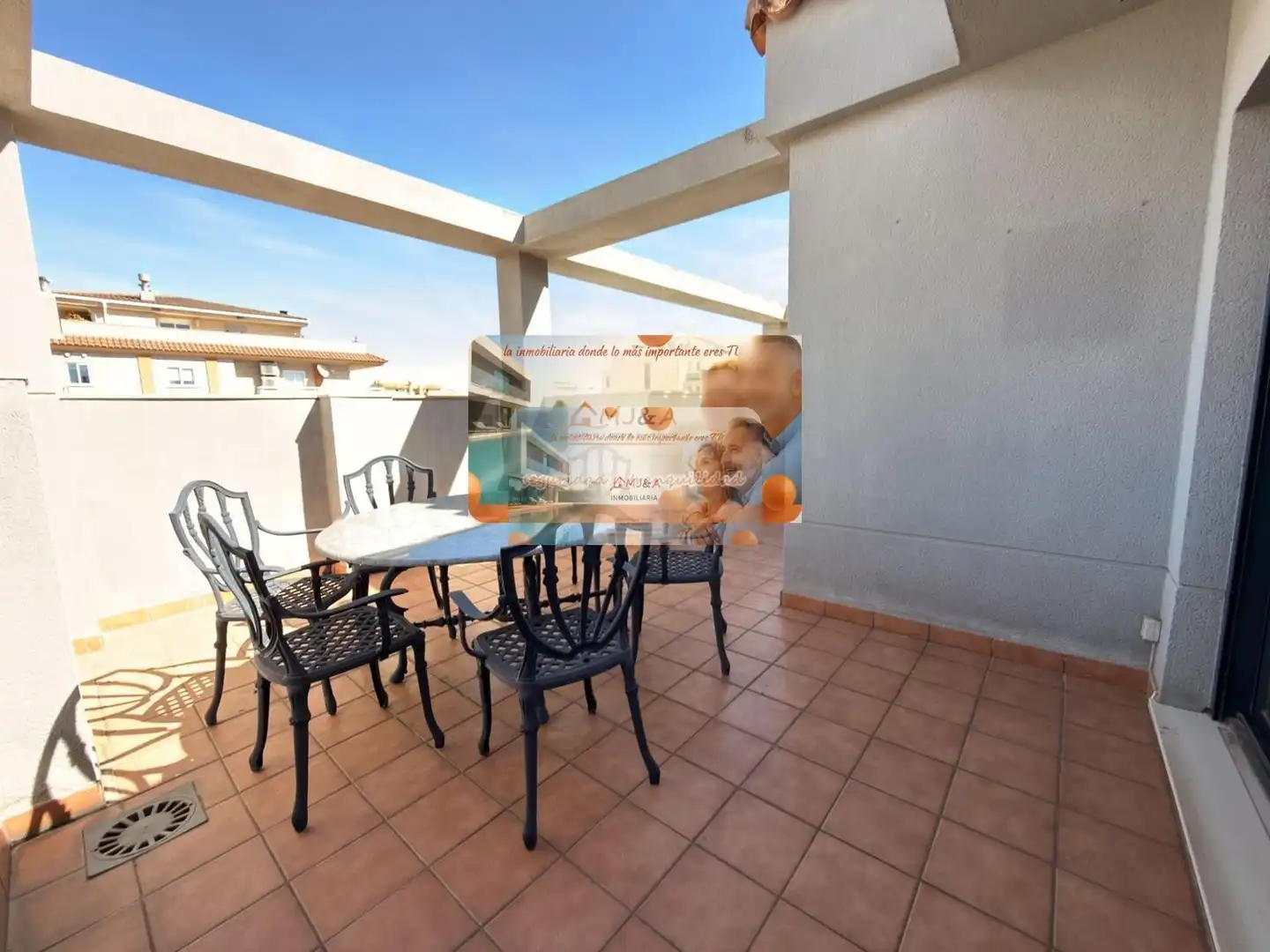 Terraza de Dúplex en venta en Castellón de la Plana / Castelló de la Plana con Calefacción, Parquet y Terraza