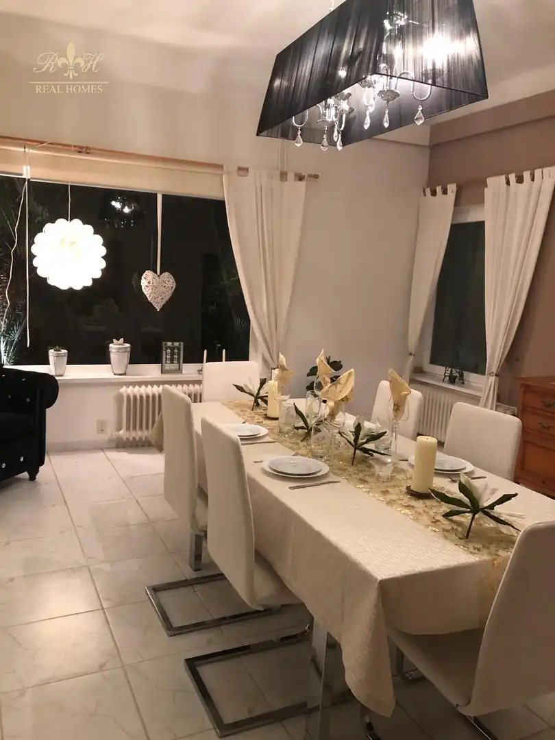Esszimmer von Haus oder Chalet zur Miete in L'Alfàs del Pi mit Klimaanlage, Terrasse und Schwimmbad