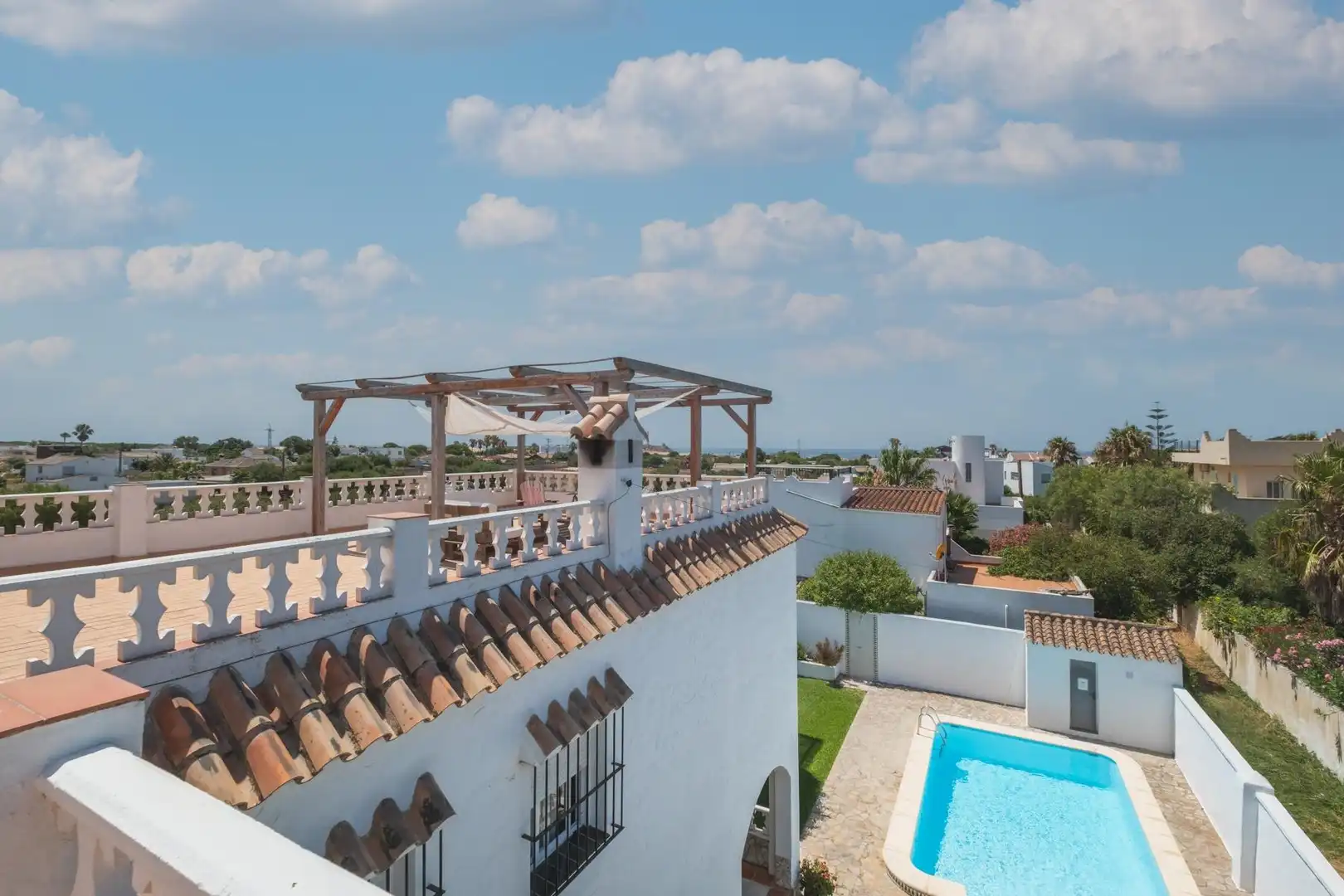 Swimming pool of Country homes for sale in Barbate  with Private garden, Terrace and Storage room