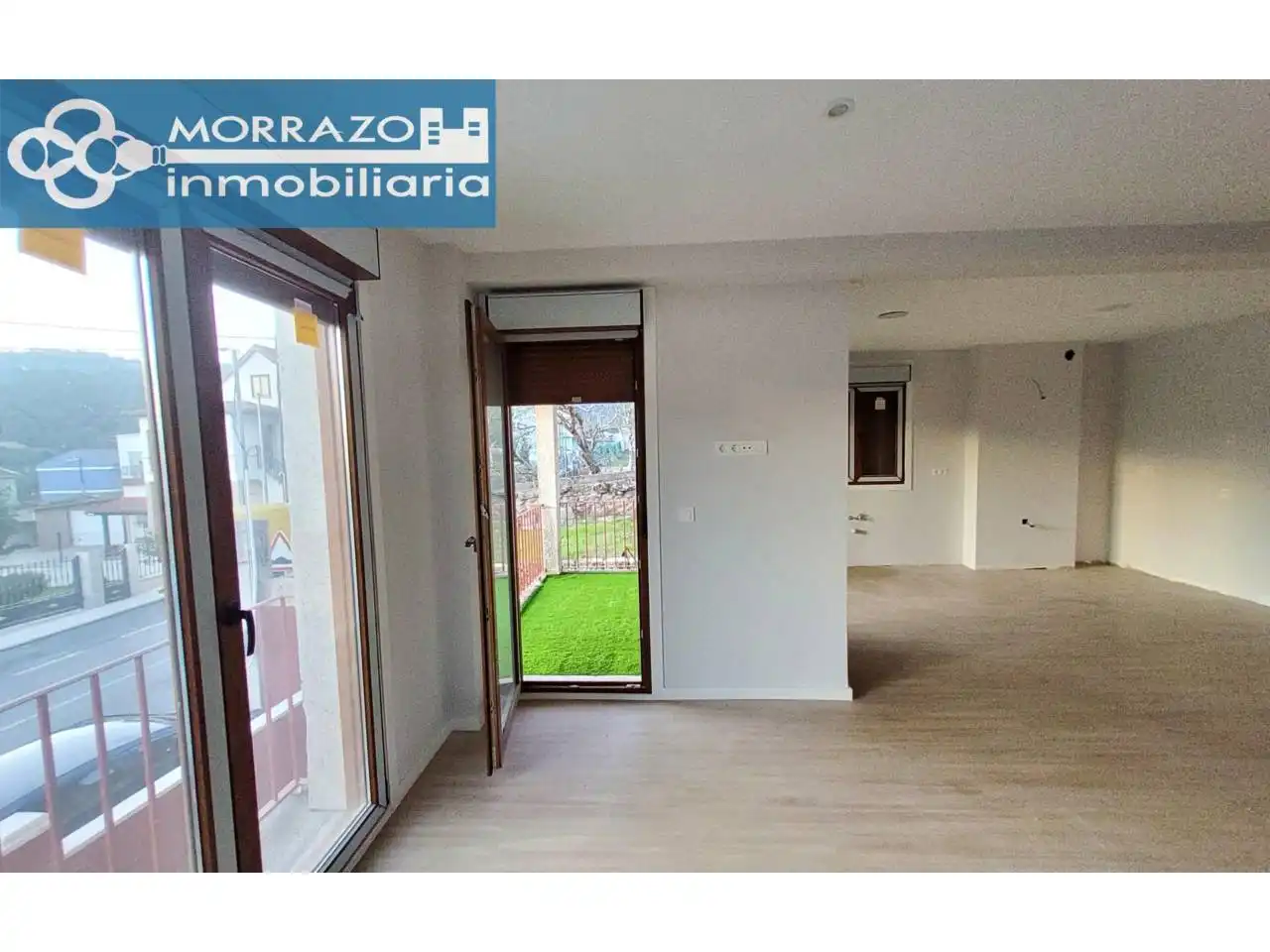 Vista exterior de Casa adosada en venta en Moaña con Calefacción, Jardín privado y Terraza