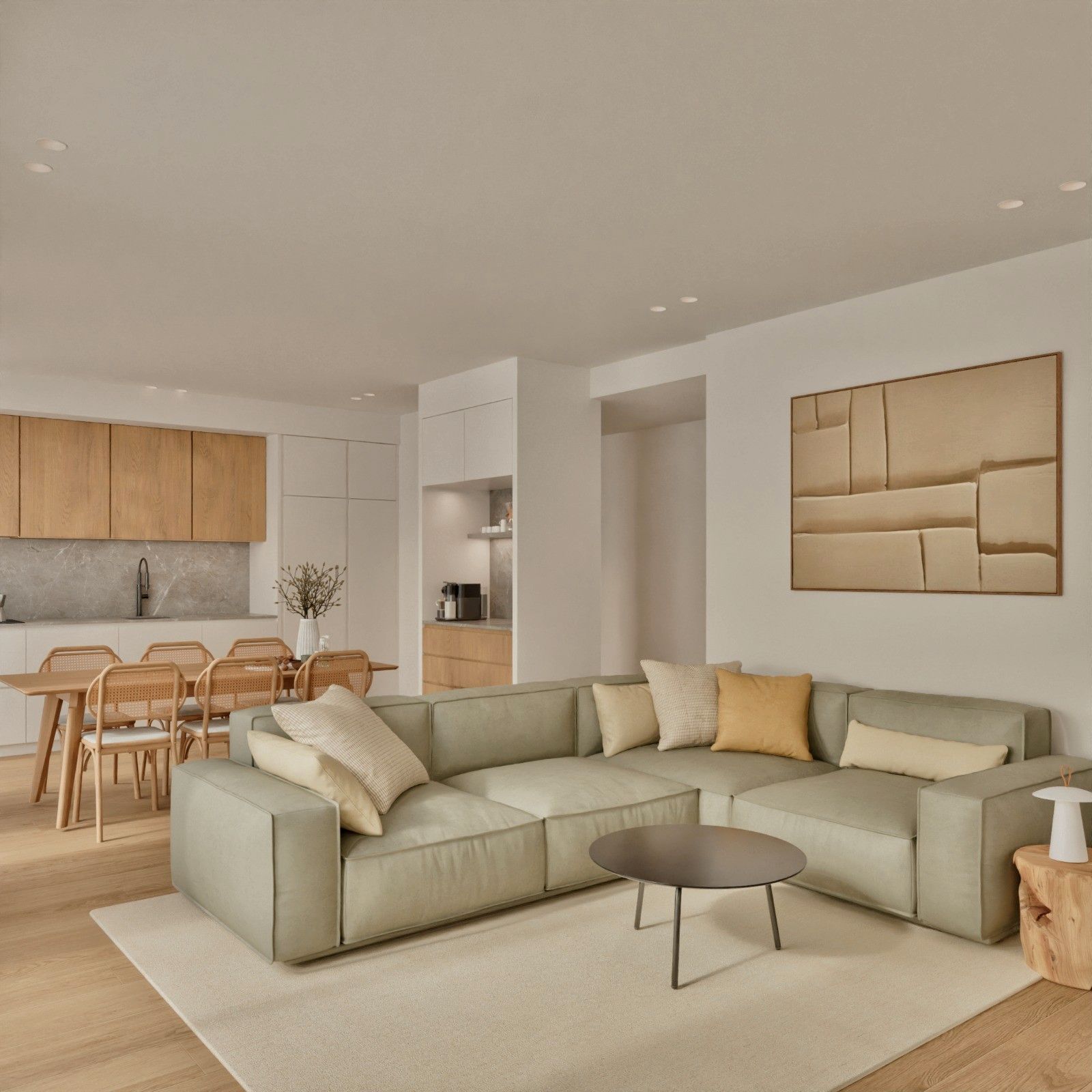 Living room of Flat for sale in Cerdanyola del Vallès  with Air Conditioner, Heating and Parquet flooring