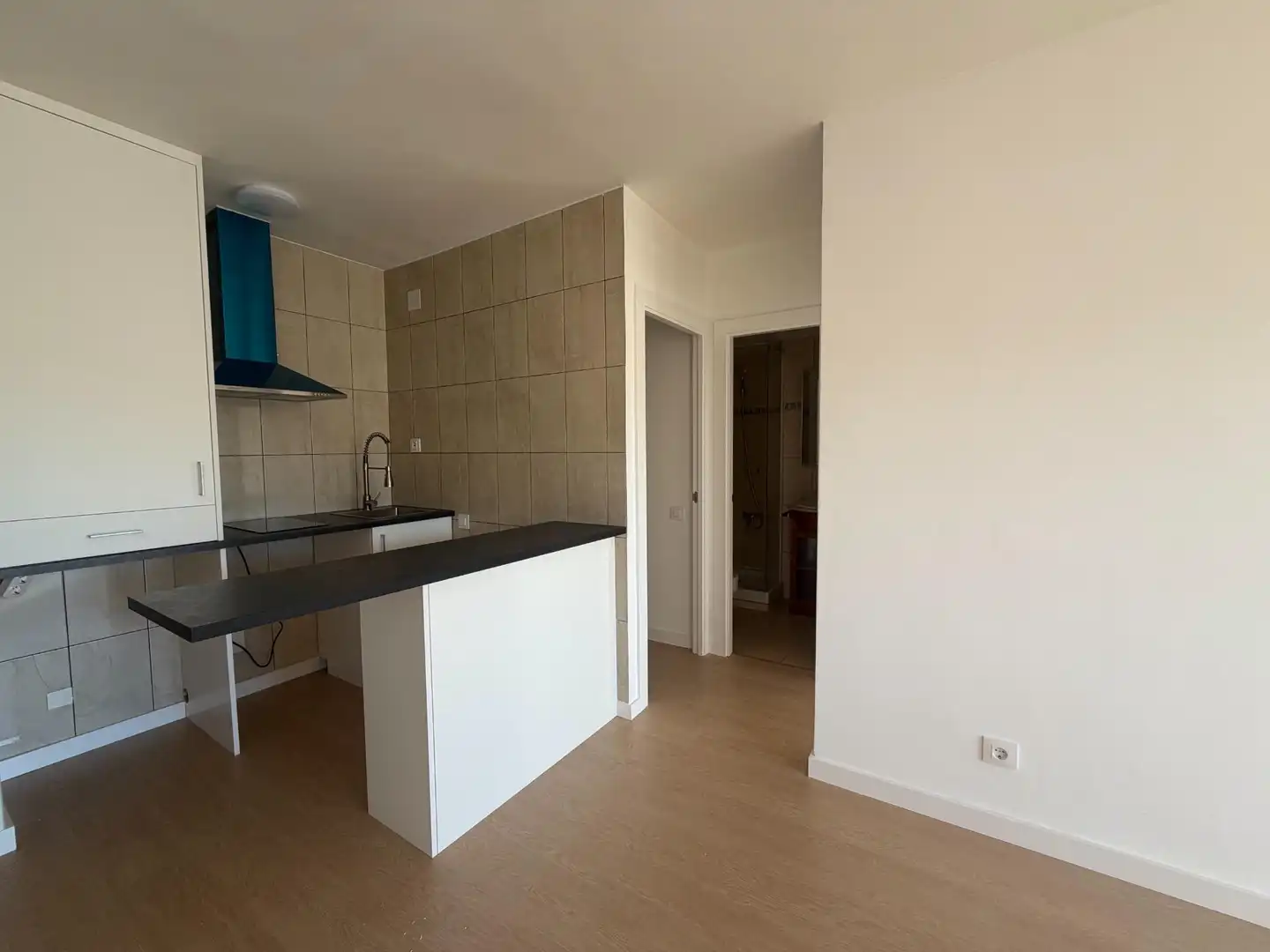 Kitchen of Flat for sale in Roses  with Air Conditioner, Parquet flooring and Terrace
