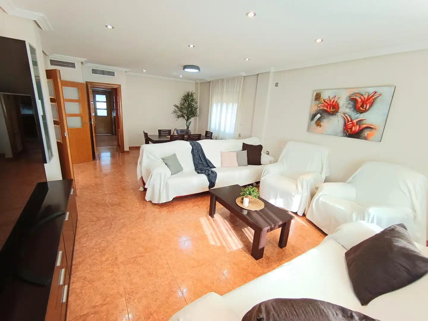 Sala d'estar de Casa o xalet en venda en Murcia amb Aire condicionat, Calefacció i Jardí privat