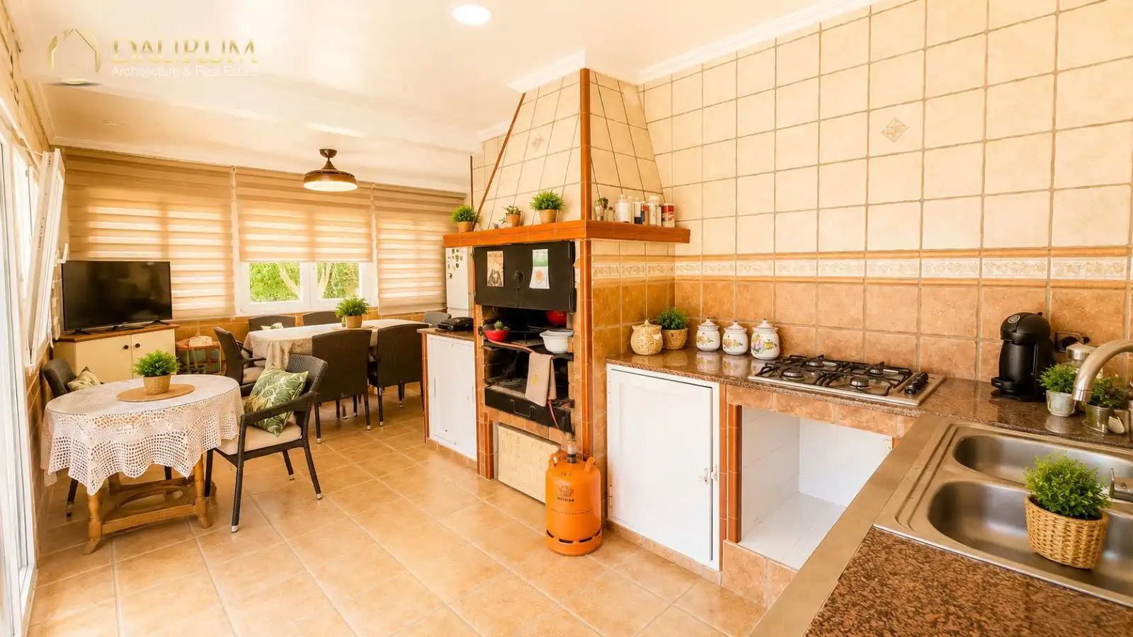 Kitchen of Houses for sale in L'Alfàs del Pi  with Air Conditioner, Terrace and Storage room