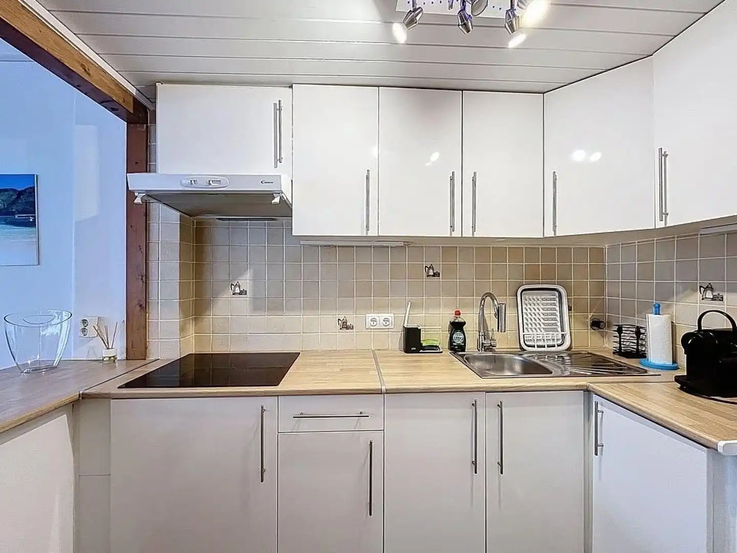 Kitchen of Apartments for sale in Roses  with Air Conditioner, Heating and Balcony