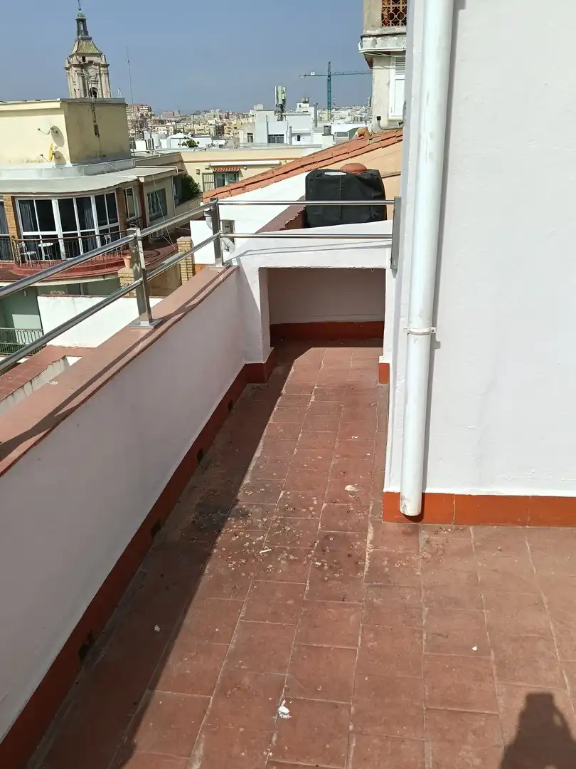 Terraza de Ático de alquiler en Málaga con Aire acondicionado y Terraza