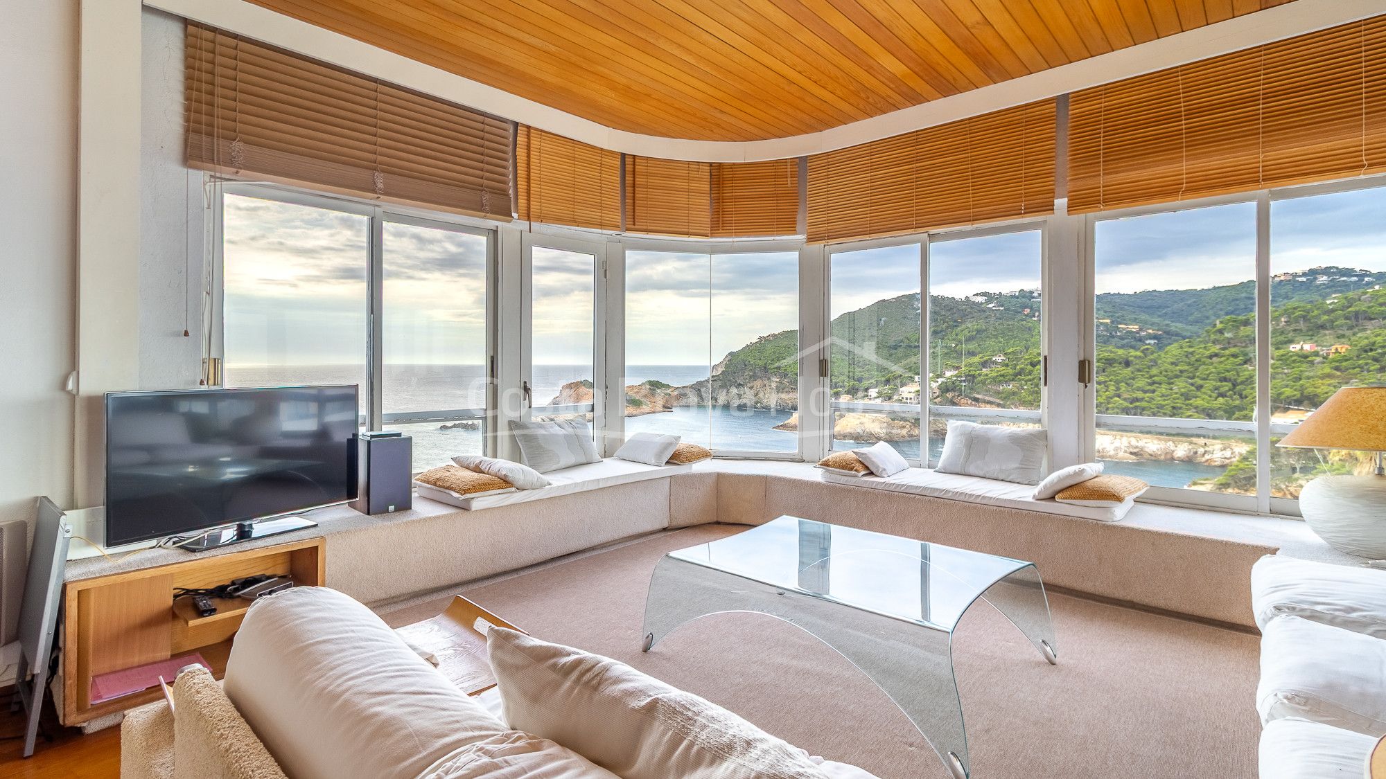 Sala d'estar de Apartament en venda en Begur amb Aire condicionat, Parquet i Traster