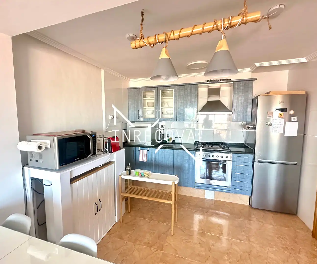 Cuina de Apartament en venda en Sueca amb Aire condicionat, Terrassa i Moblat