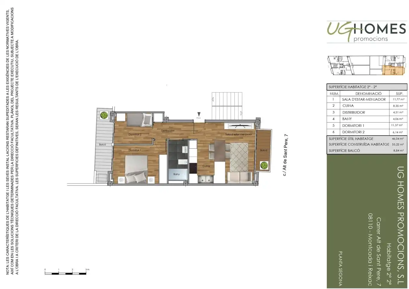 Flat with terrace for sale in calle Alt de Sant Pere, imagen 11