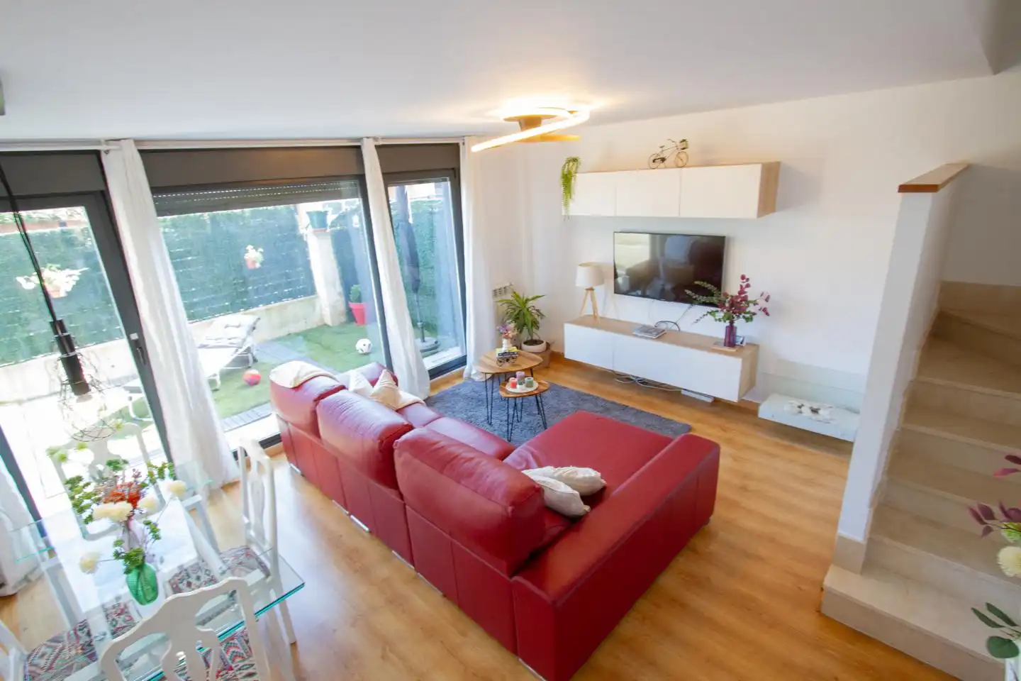 Sala de estar de Casa o chalet en venta en Aoiz / Agoitz con Jardín privado, Terraza y Amueblado