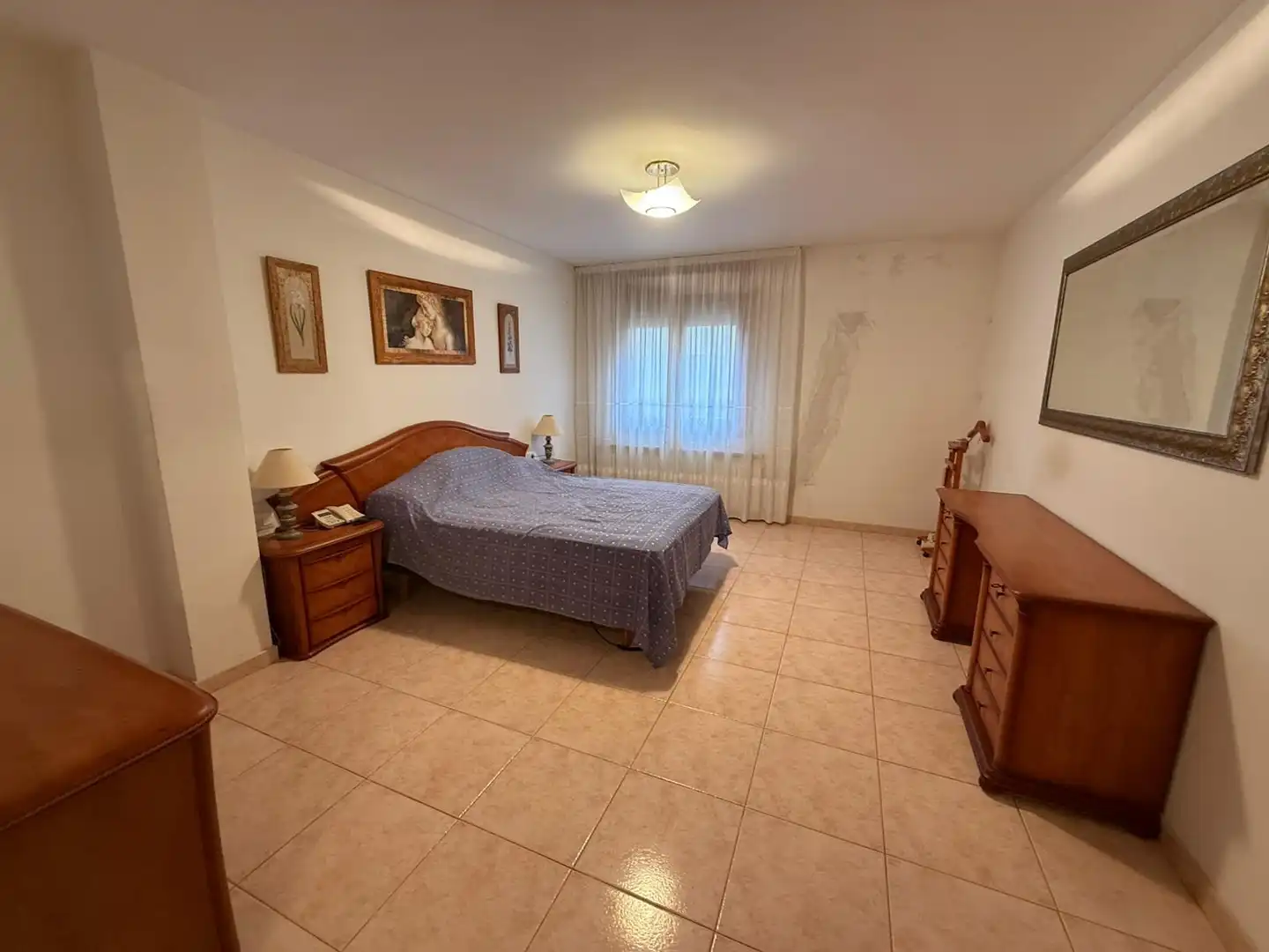 Schlafzimmer von Wohnung zum Verkauf in Alcolea de Cinca mit Klimaanlage, Heizung und Terrasse