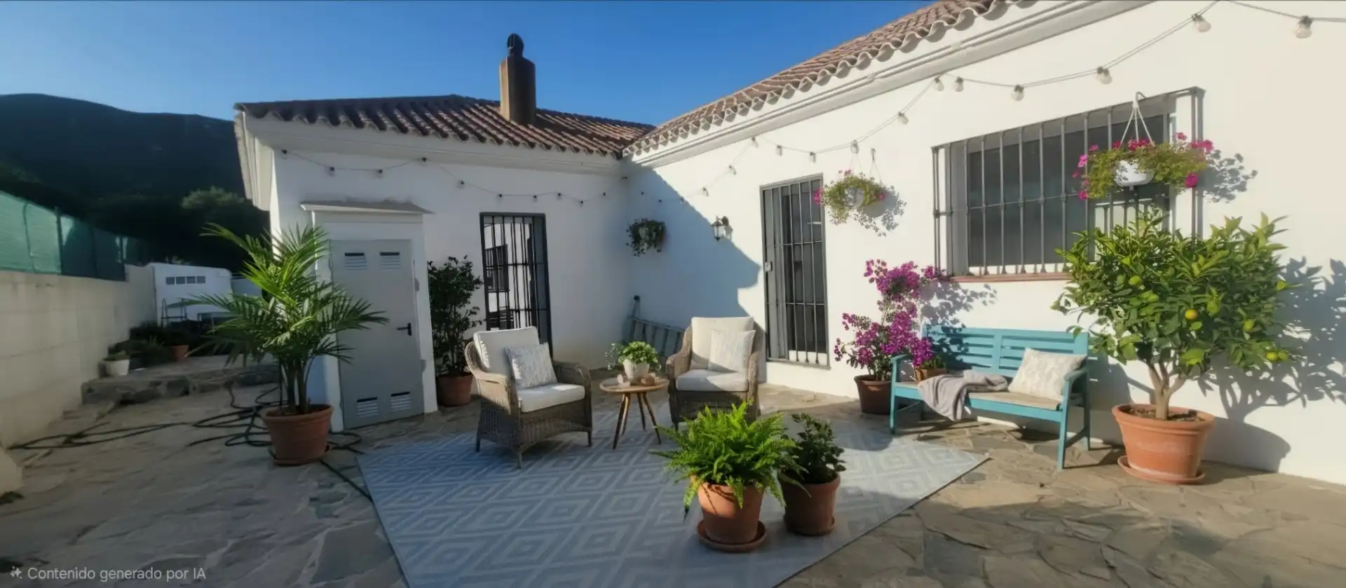 Terrasse von Haus oder Chalet zum Verkauf in Tarifa mit Privatgarten, Möbliert und Ofen