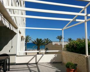 Terrace of Planta baja to rent in El Campello  with Private garden, Terrace and Community pool