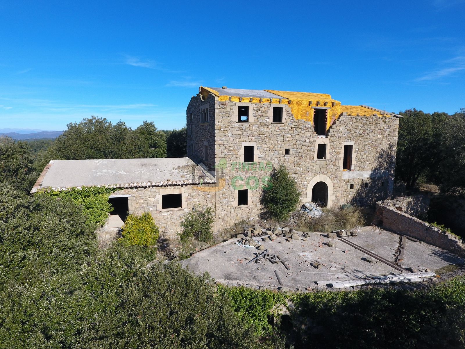 Vista exterior de Finca rústica en venda en Castellterçol amb Jardí privat, Terrassa i Piscina