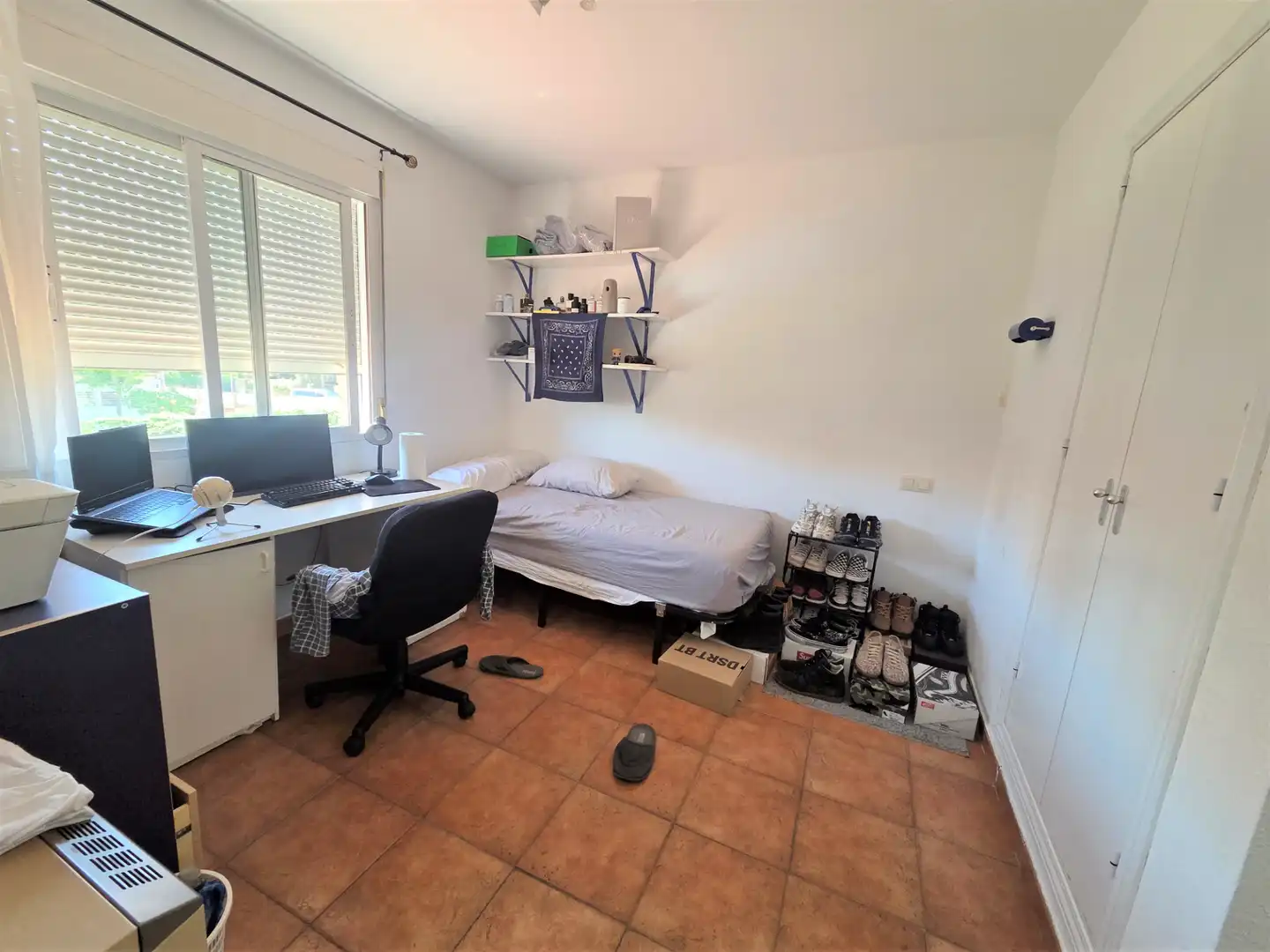 Schlafzimmer von Wohnungen zur untervermieten in Villanueva de la Cañada mit Möbliert, Waschmaschine und Mikrowelle