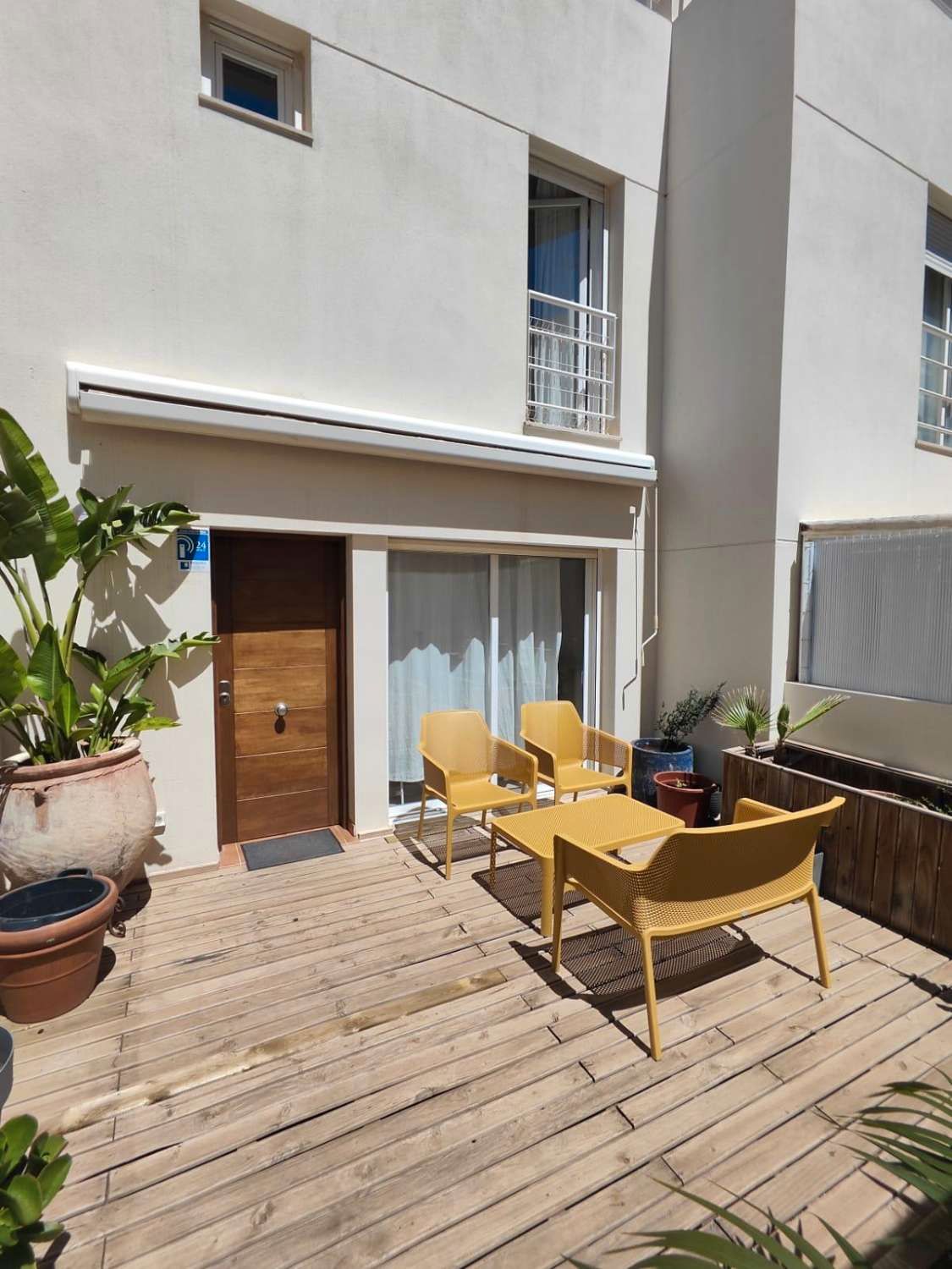 Terrace of Single-family semi-detached for rent in Santa Eulària des Riu  with Air Conditioner, Heating and Terrace