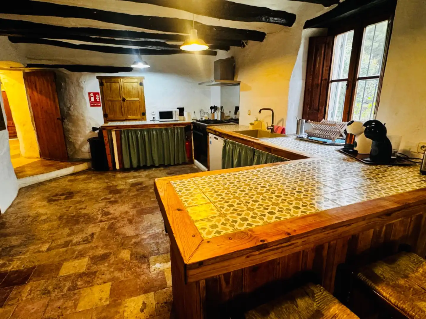 Cocina de Finca rústica en venta en Sant Sadurní d'Anoia con Aire acondicionado, Calefacción y Jardín privado