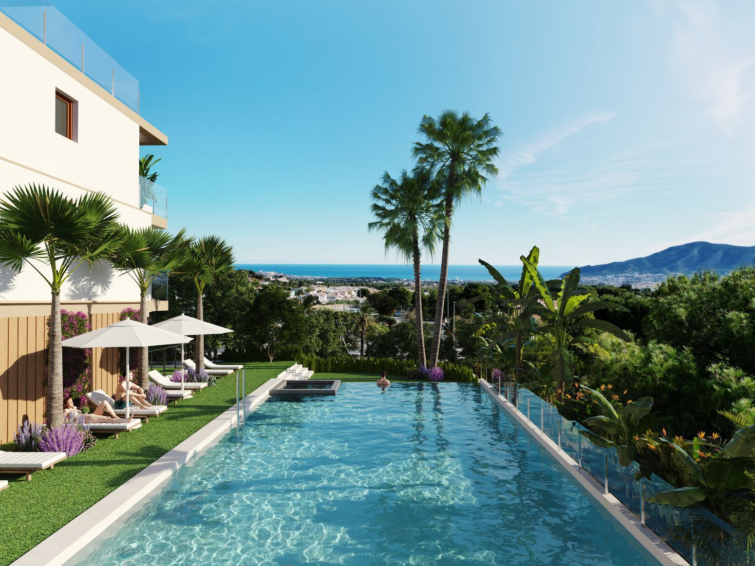 Swimming pool of Single-family semi-detached for sale in La Nucia  with Terrace and Community pool