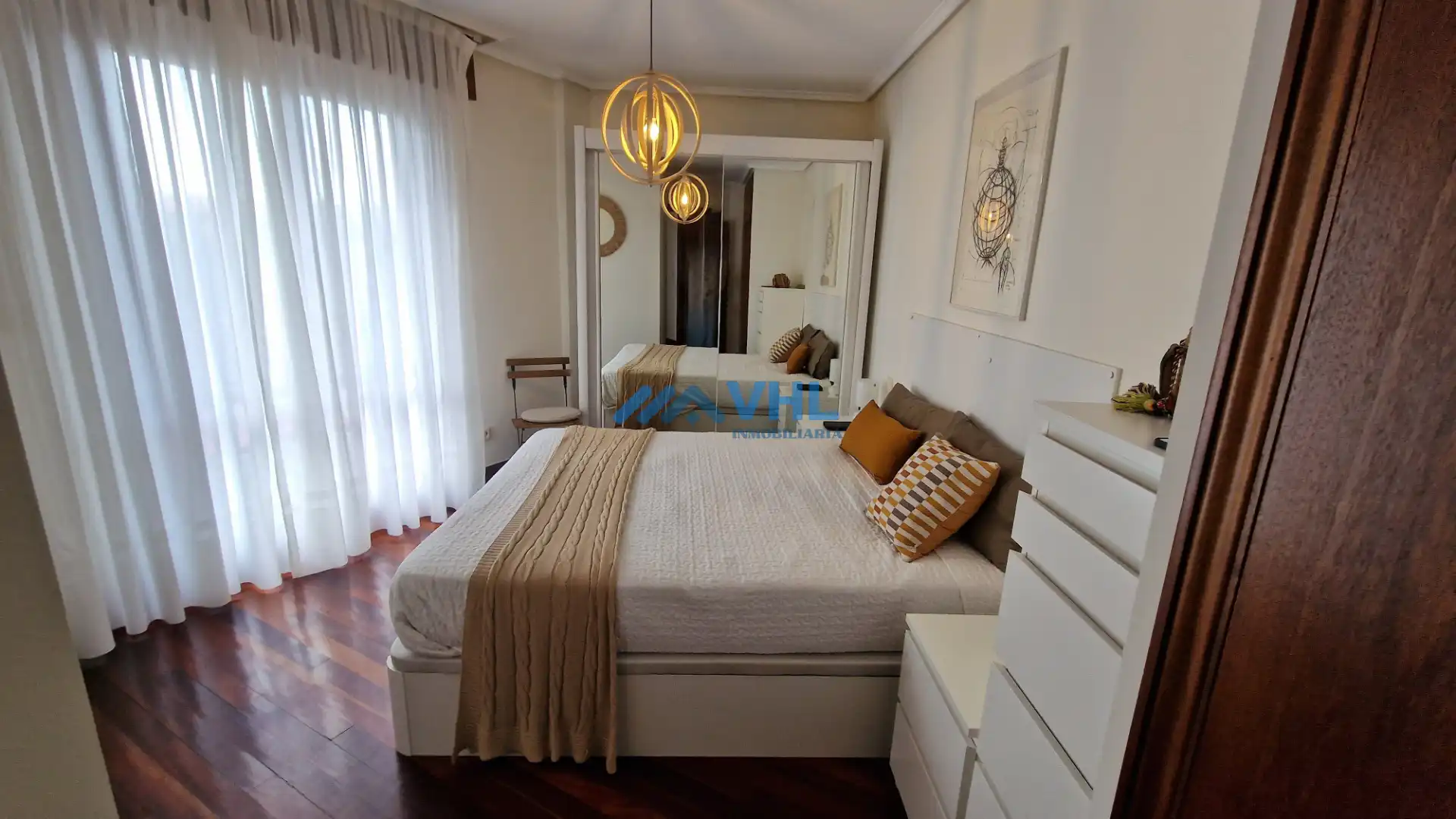 Schlafzimmer von Wohnung zur Miete in Castro-Urdiales mit Heizung, Terrasse und Möbliert
