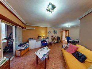 Living room of Flat for sale in Alicante / Alacant  with Air Conditioner, Furnished and Balcony