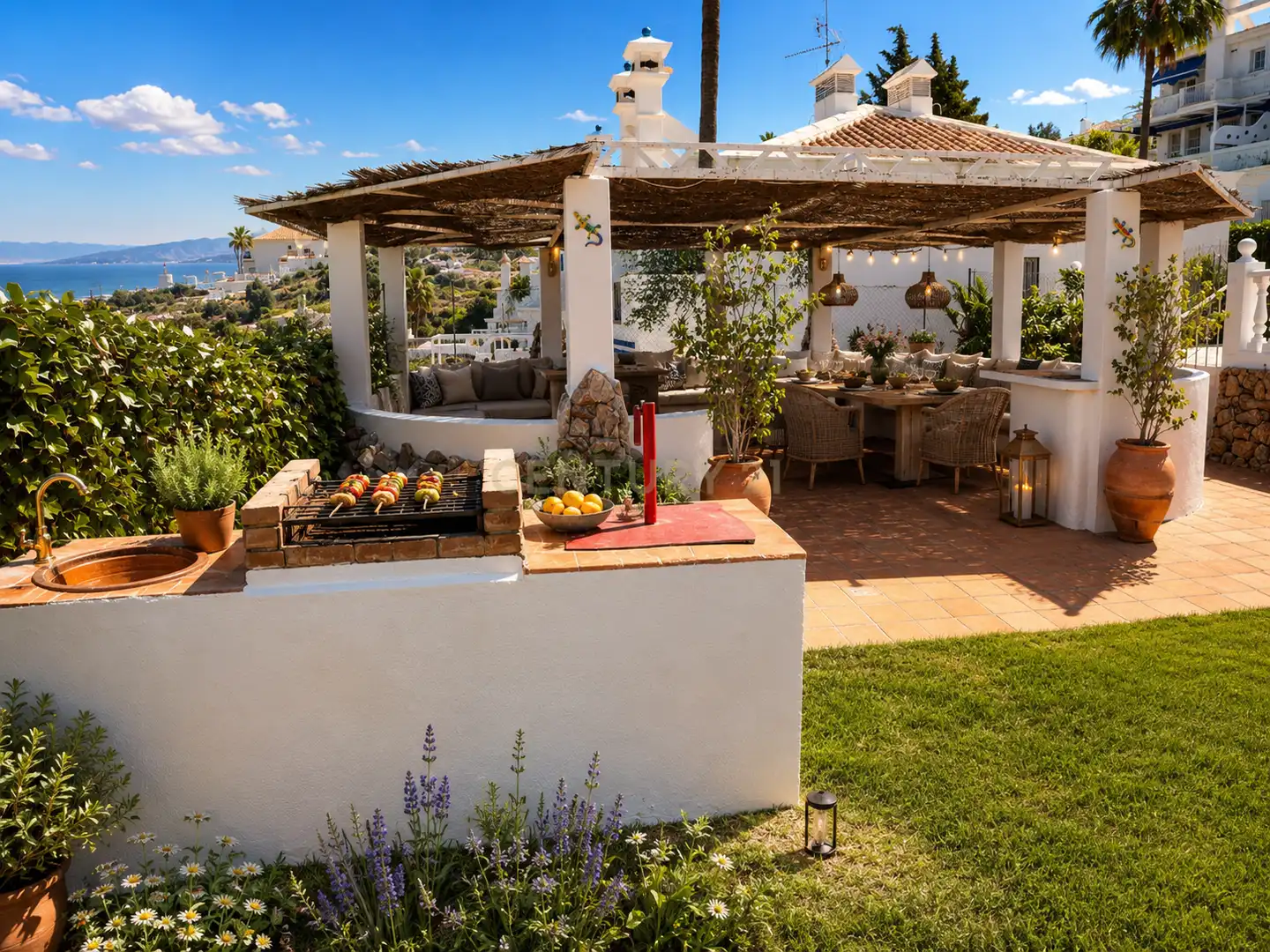 Terrassa de Casa o xalet en venda en Alhaurín de la Torre amb Aire condicionat, Jardí privat i Traster