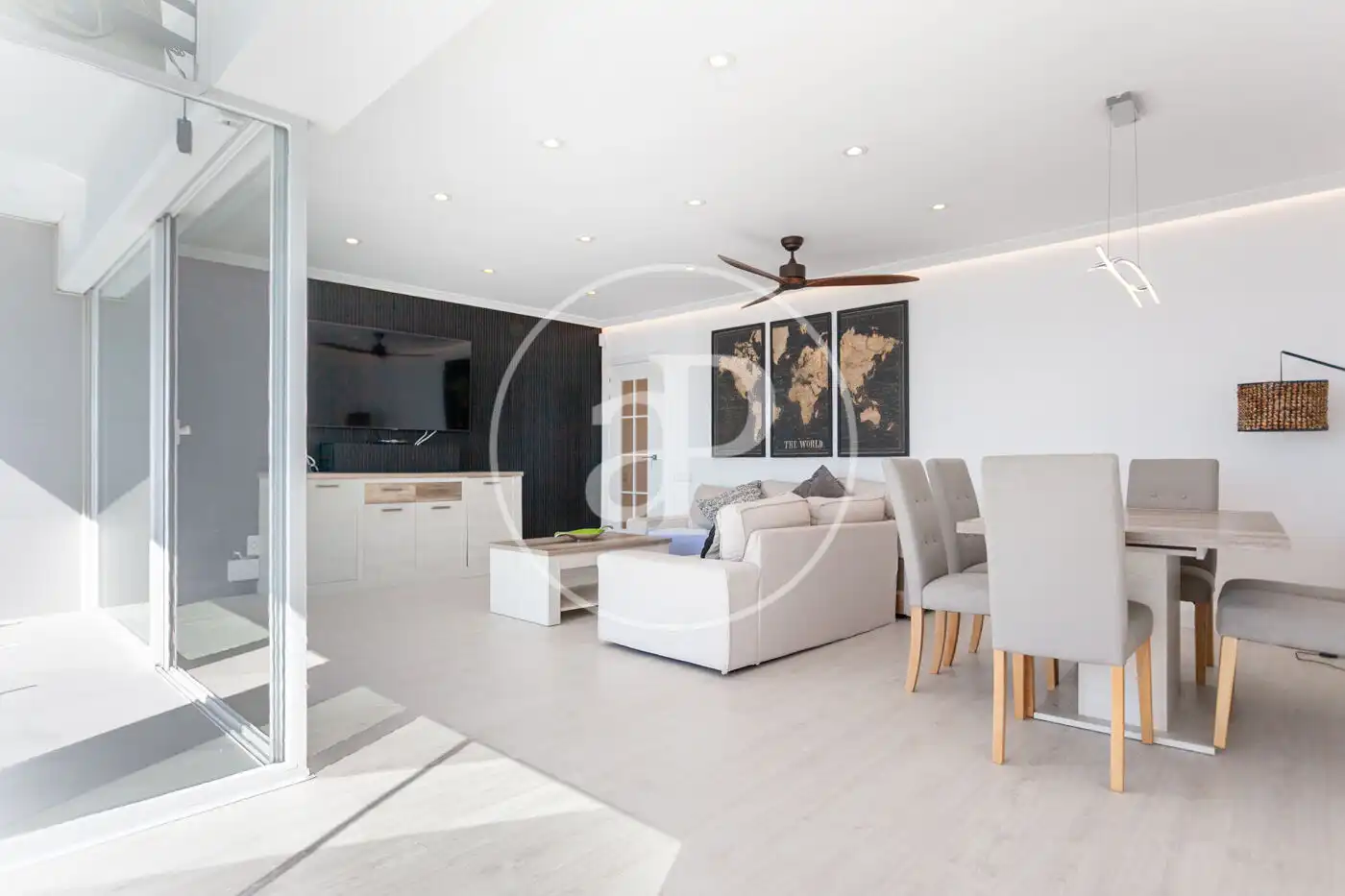 Wohnzimmer von Wohnung zum Verkauf in Benidorm mit Klimaanlage, Heizung und Terrasse