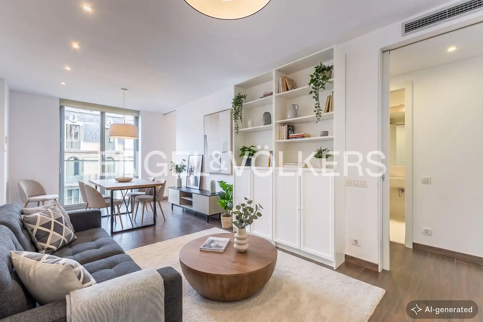 Sala d'estar de Pis en venda en  Barcelona Capital amb Aire condicionat i Calefacció