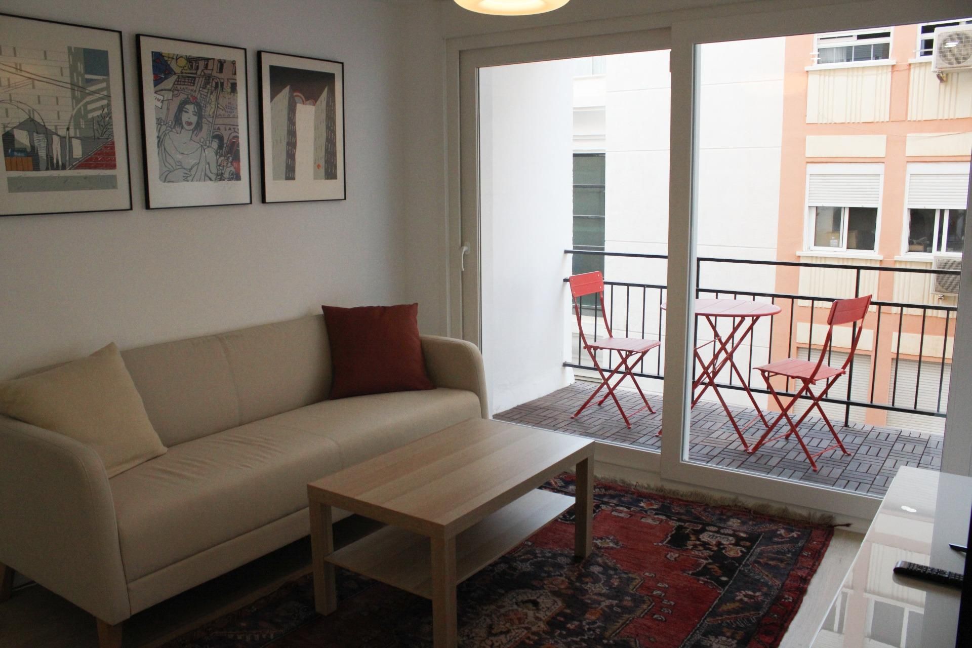 Living room of Flat to rent in Málaga Capital  with Heating, Terrace and Storage room