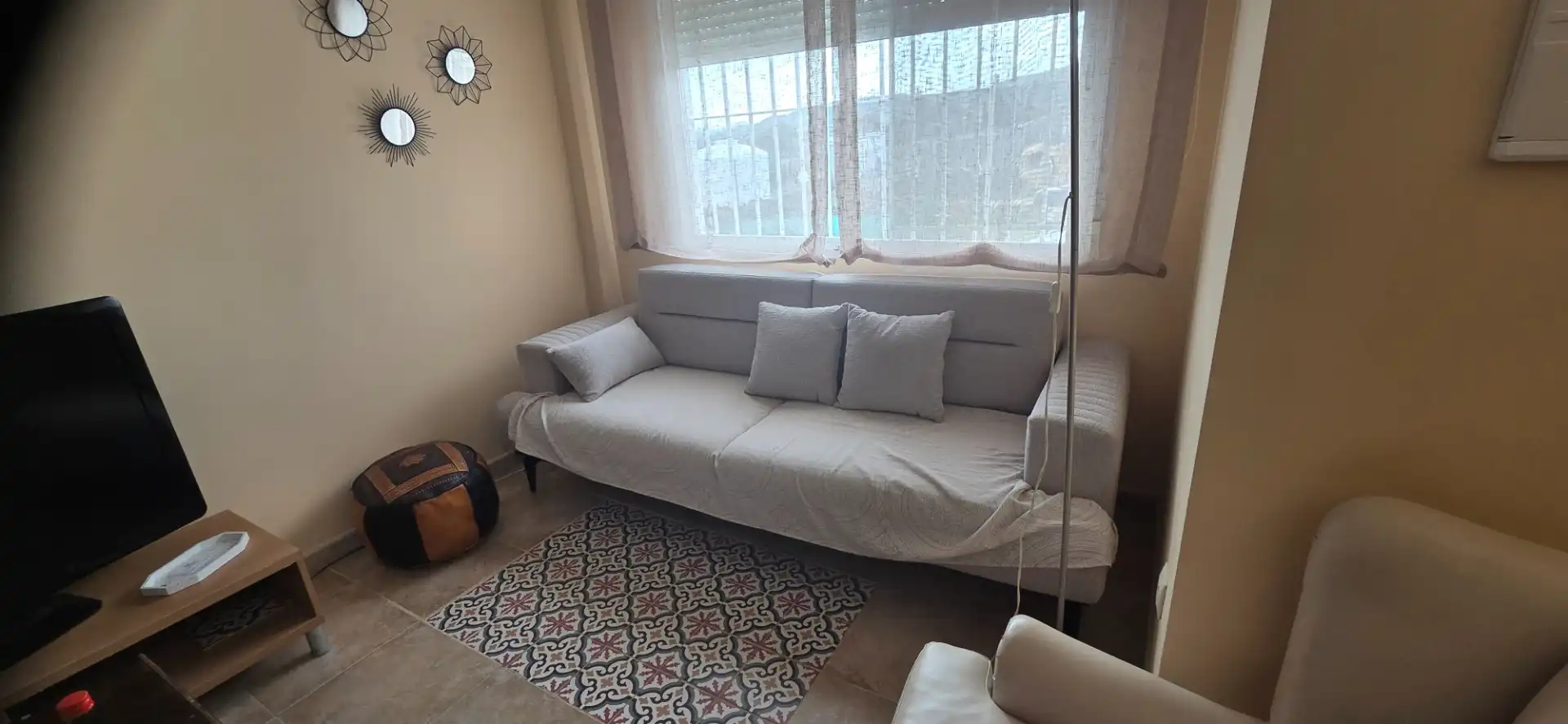 Sala de estar de Casa adosada en venta en Salinas con Amueblado, Horno y Lavadora