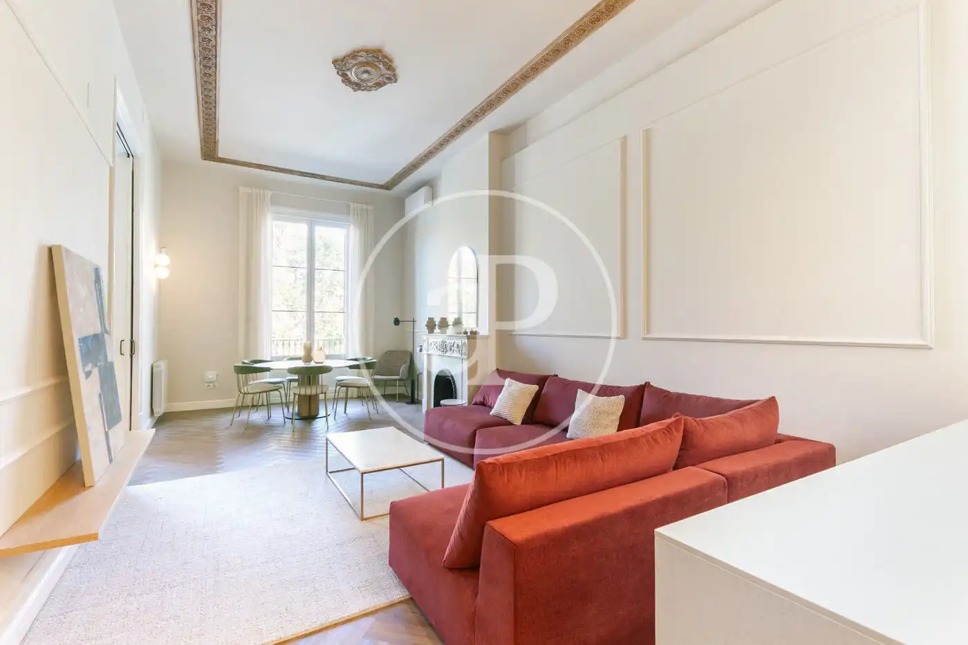 Sala de estar de Piso en venta en Barcelona con Aire acondicionado, Calefacción y Jardín privado