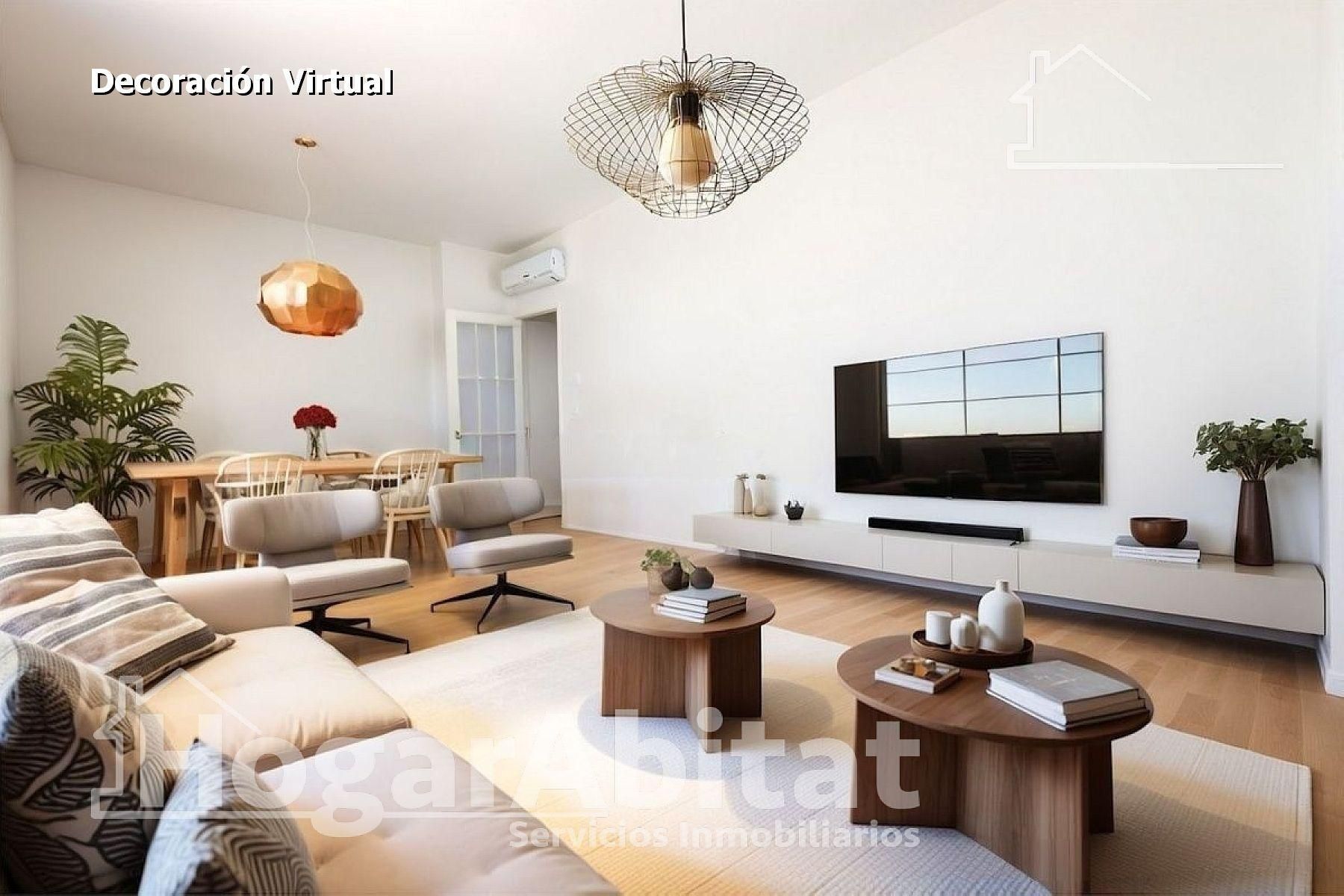 Living room of Flat for sale in Paterna  with Air Conditioner, Terrace and Storage room