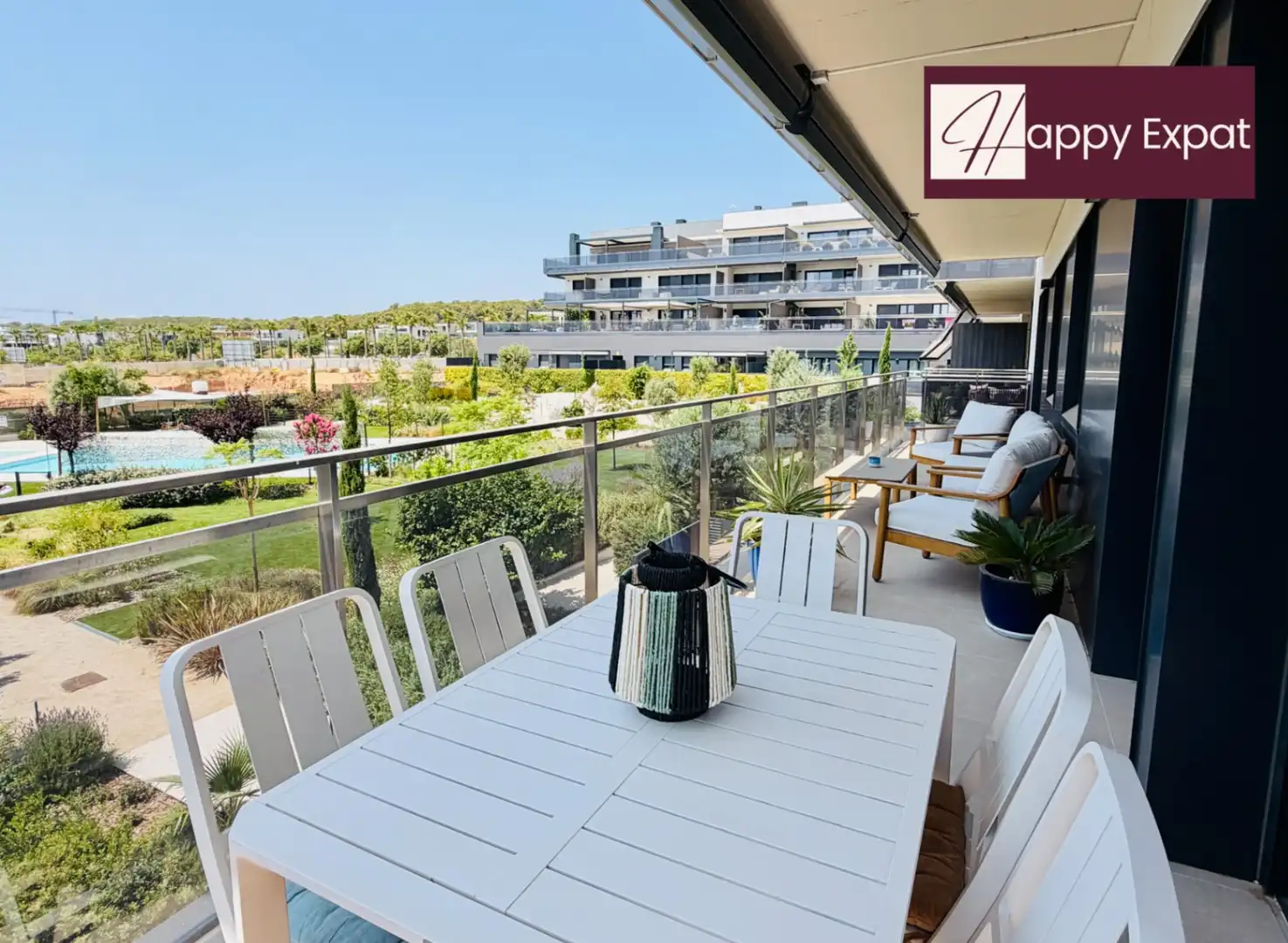 Terrassa de Apartament de lloguer en Sitges amb Aire condicionat, Calefacció i Jardí privat